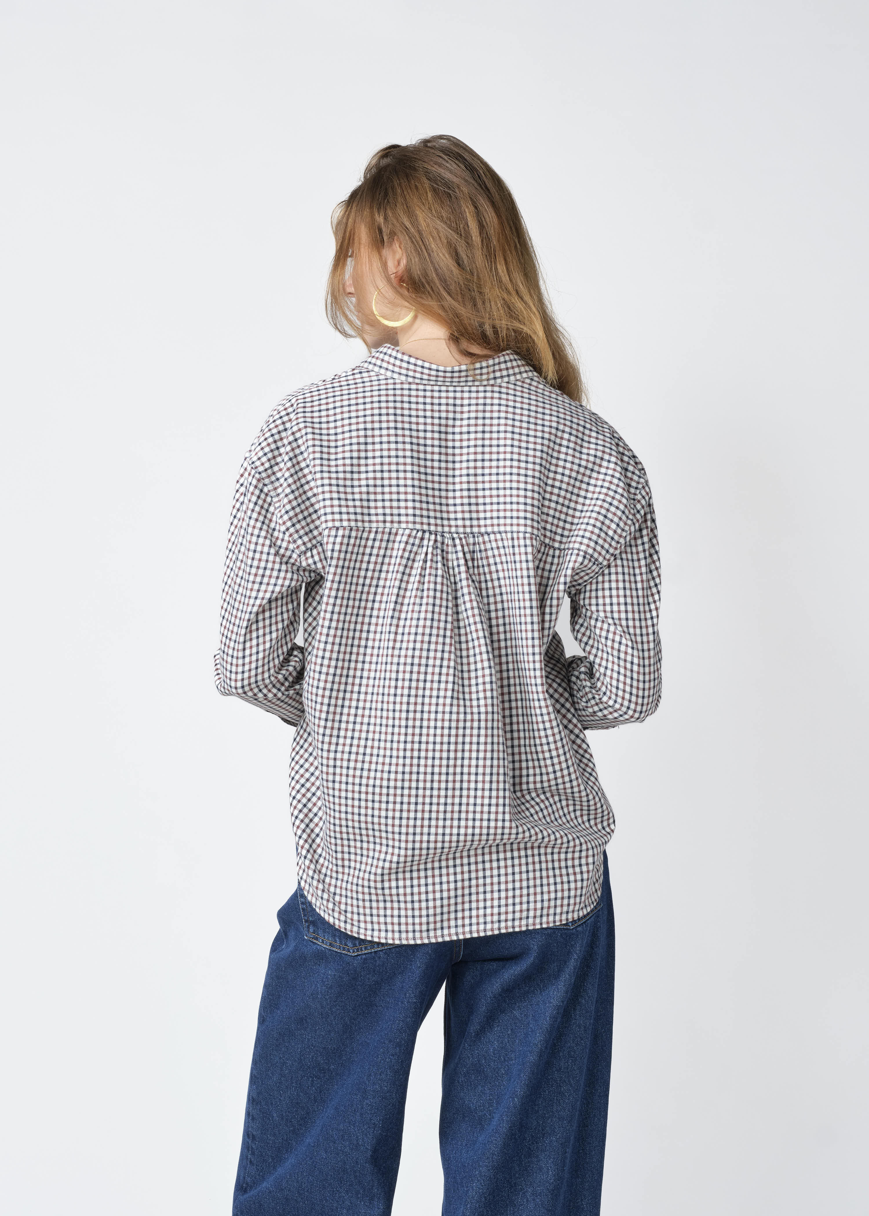 Ofelia checked blouse