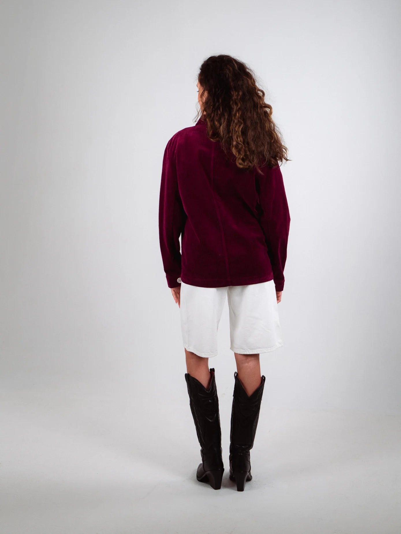 Cord-Jacke Pflaume