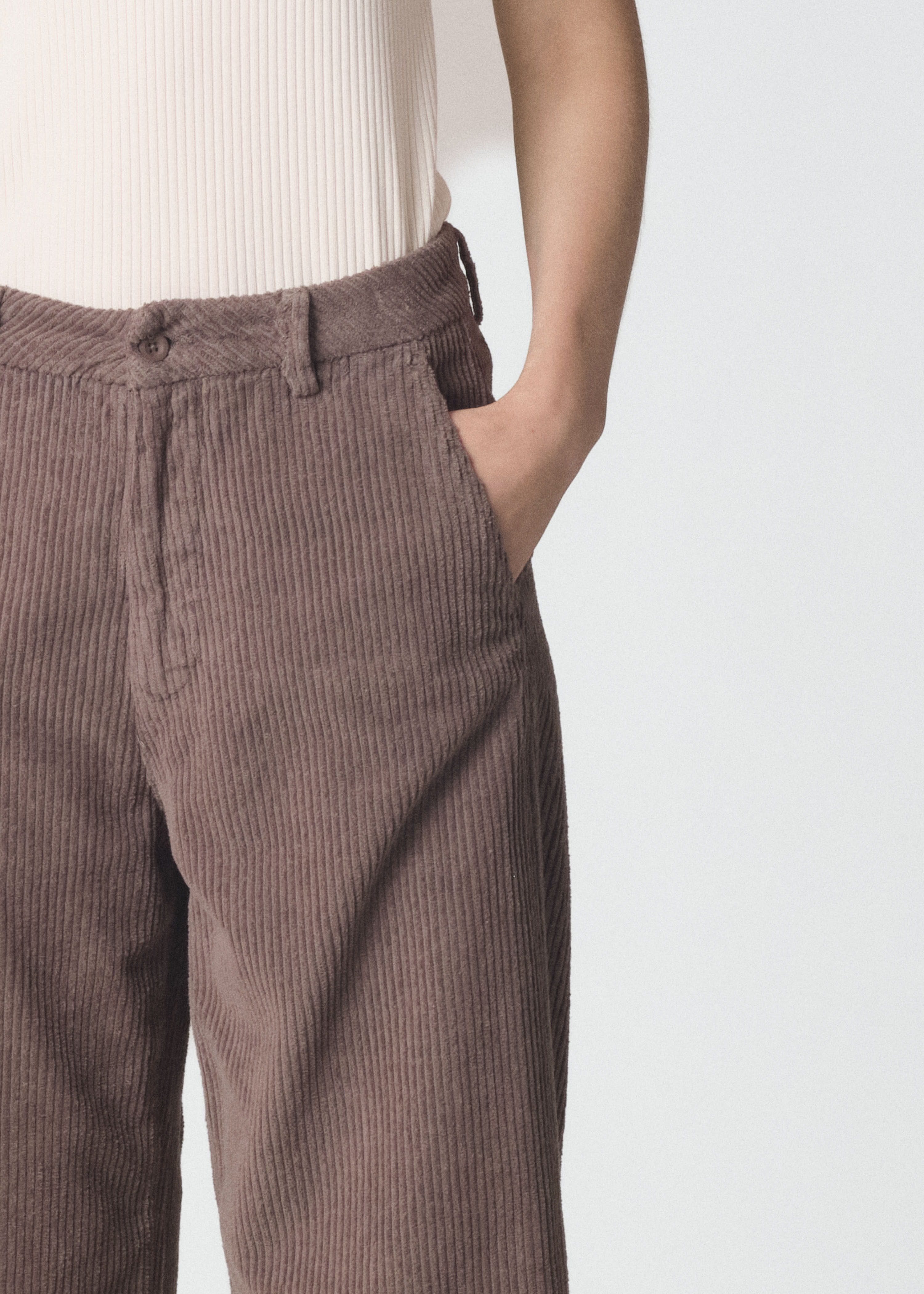 Cordhose Lydia Taupe
