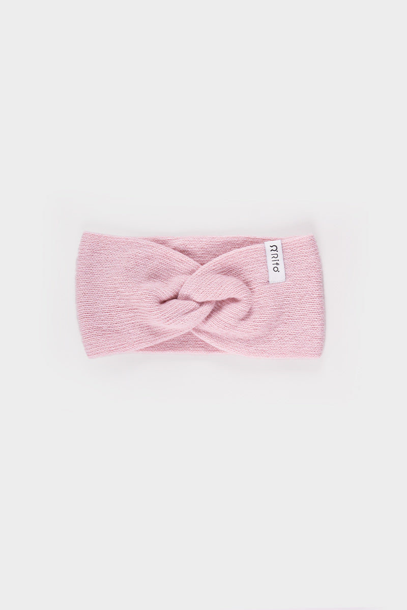 Women cashmere headband Nadia Light Pink
