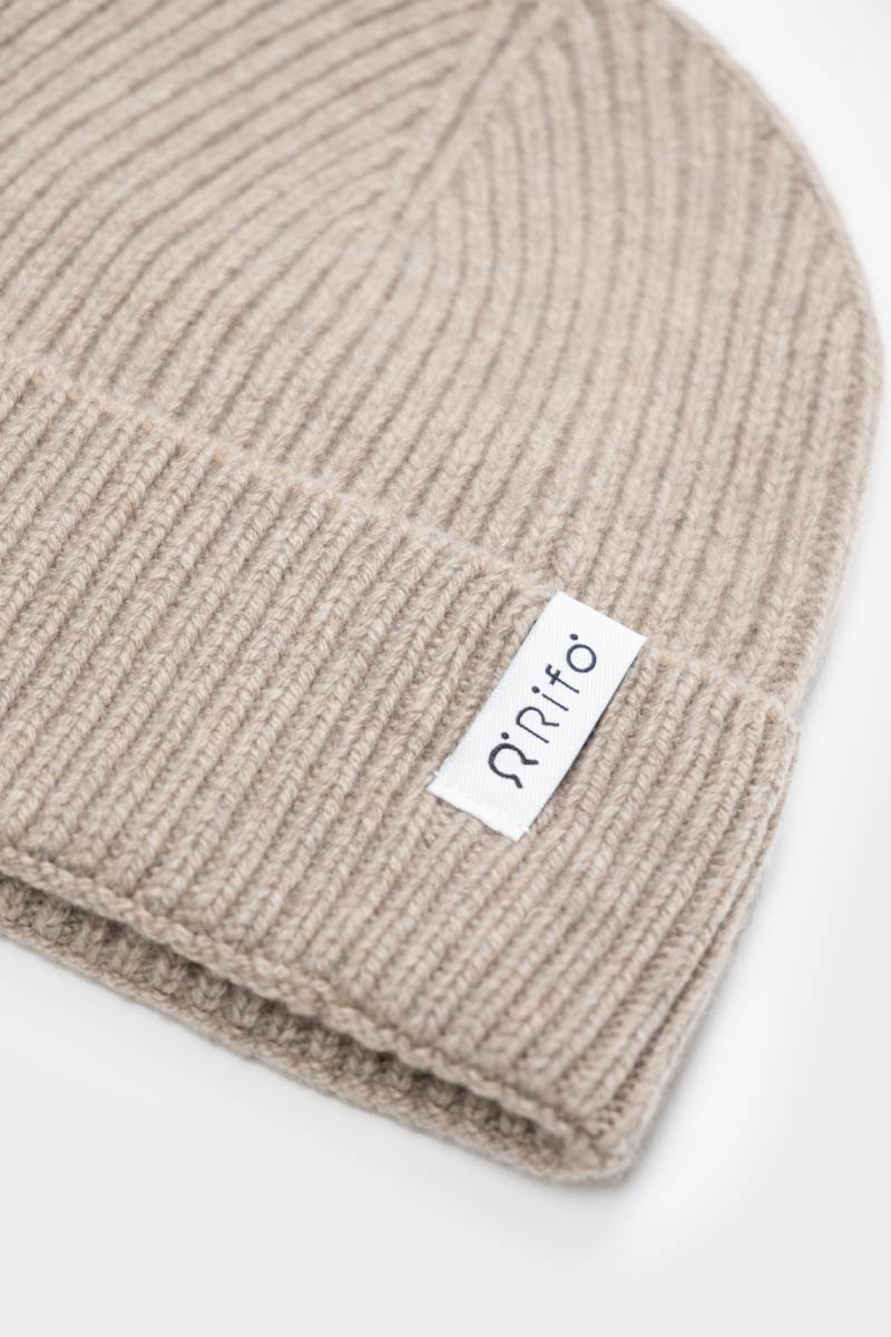 Cashmere beanie Marcello Beige Sand