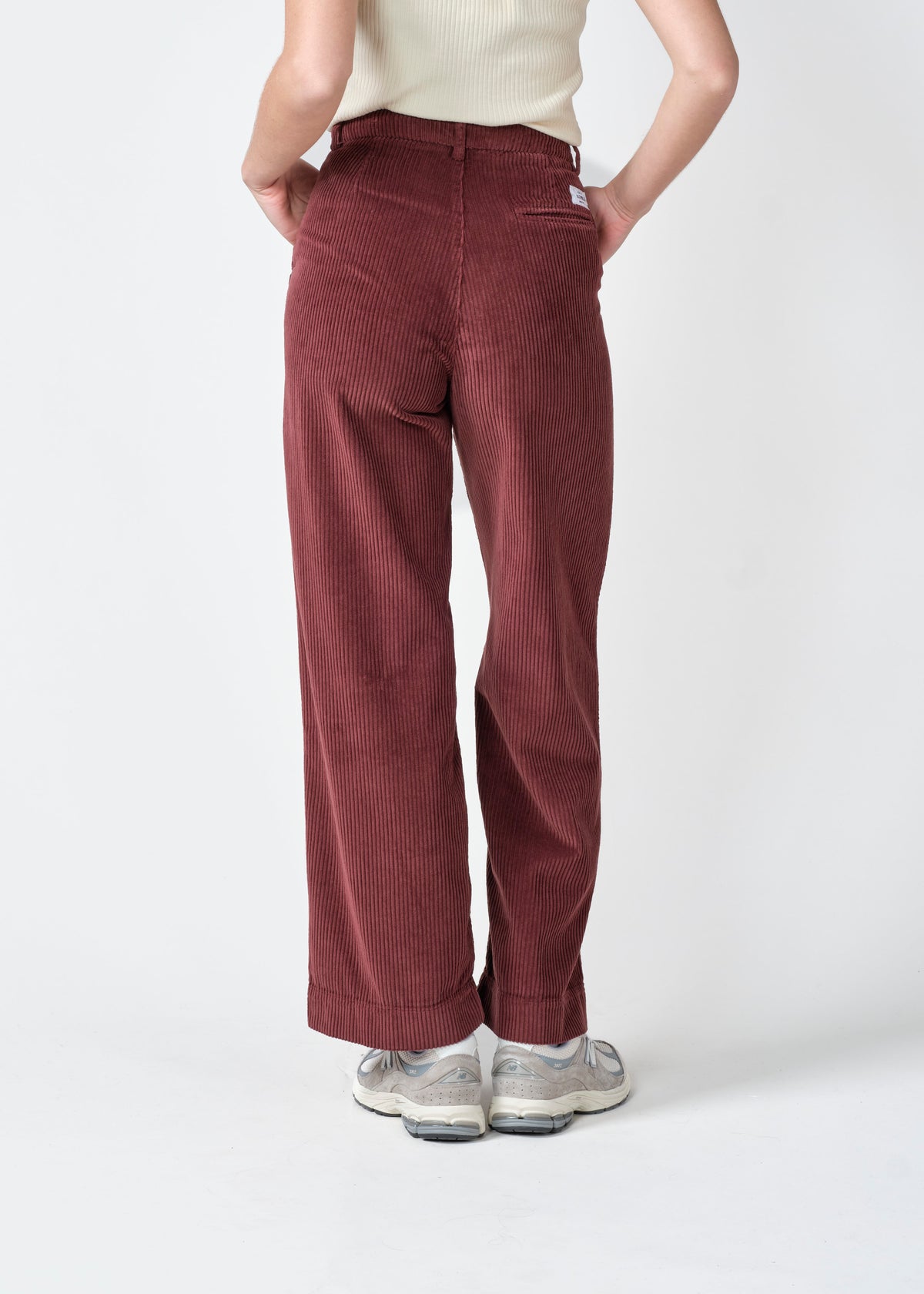 Lydia Burgundy corduroy pants