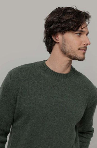 Wollpullover Ferruccio Grün