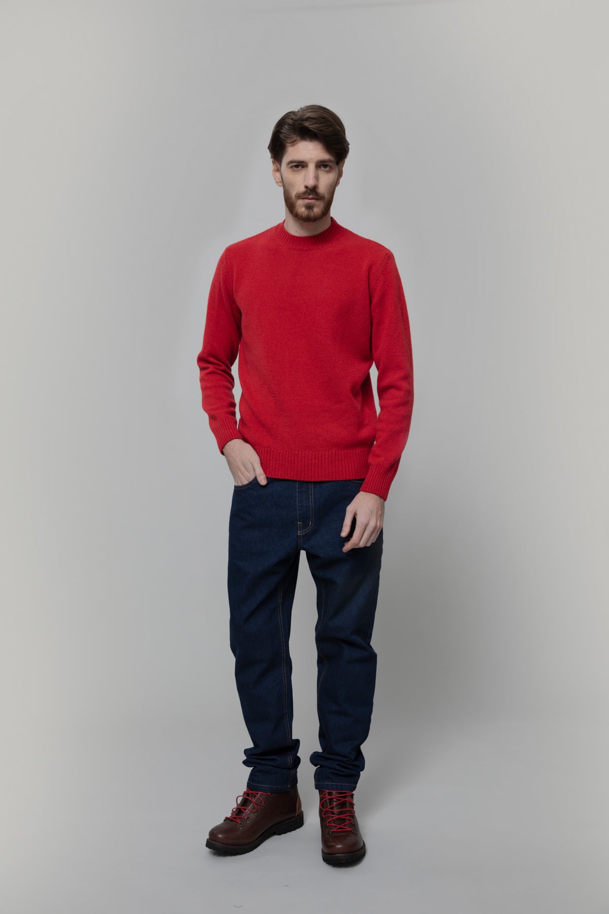 Wollpullover Ferruccio Rot