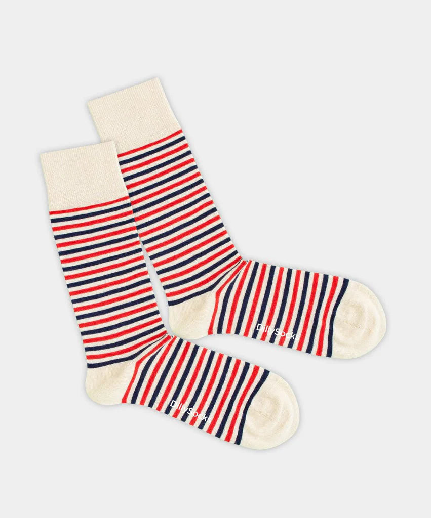 Black Forest Cake Gestreift Socken aus Bio-Baumwolle
