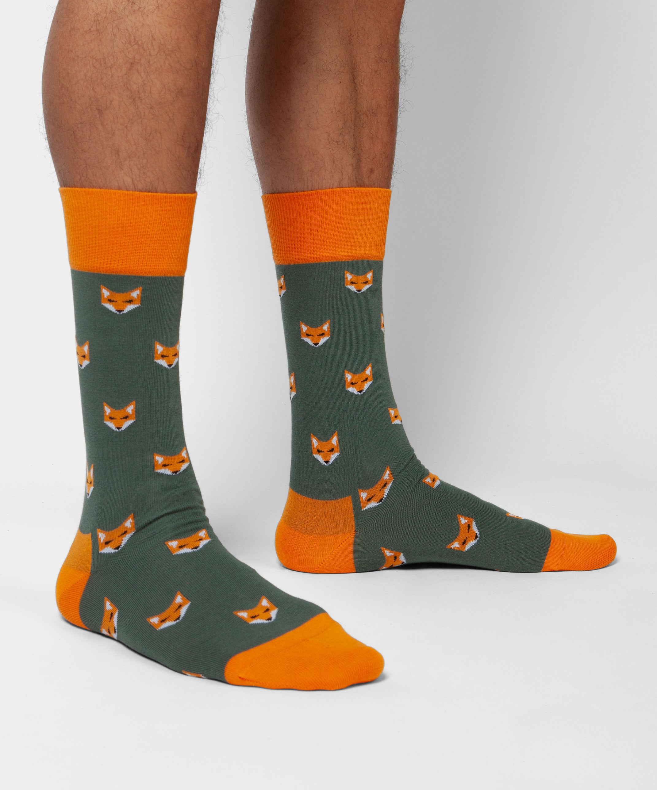 Colourful organic cotton socks - Fossiled Fox