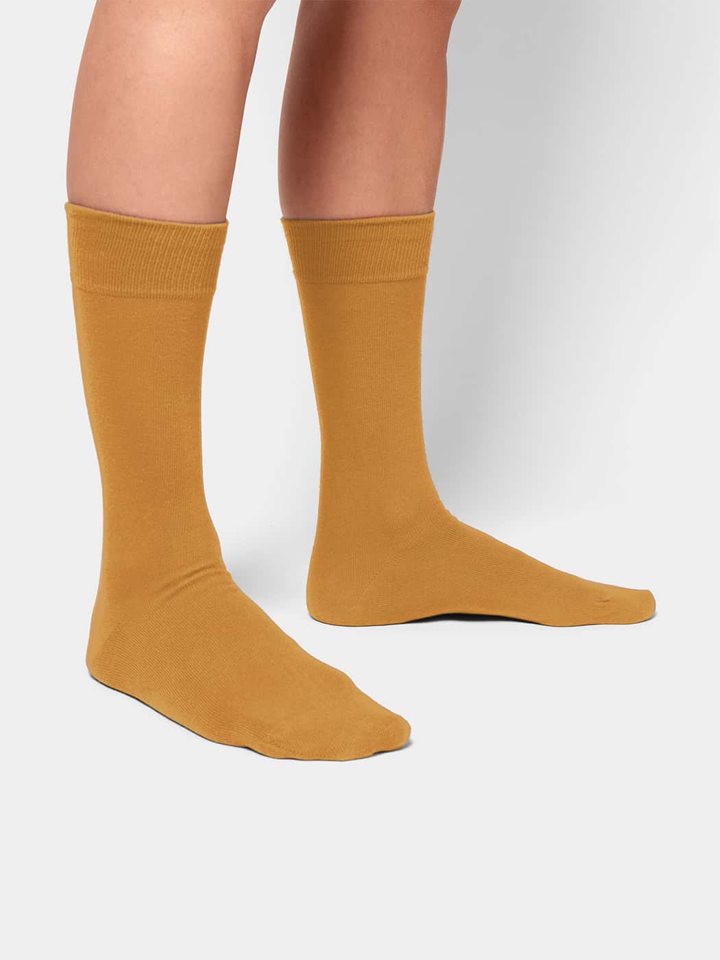 Pack of 3 pairs of plain yellow socks