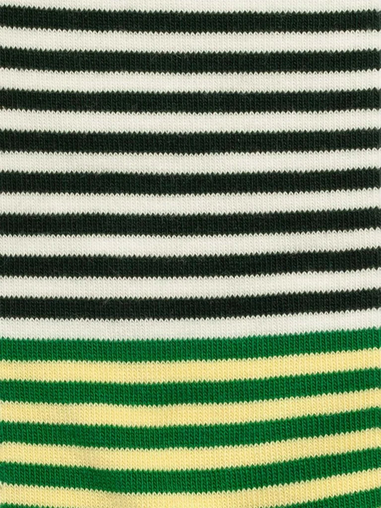 Chaussettes en coton bio Fine Line Green