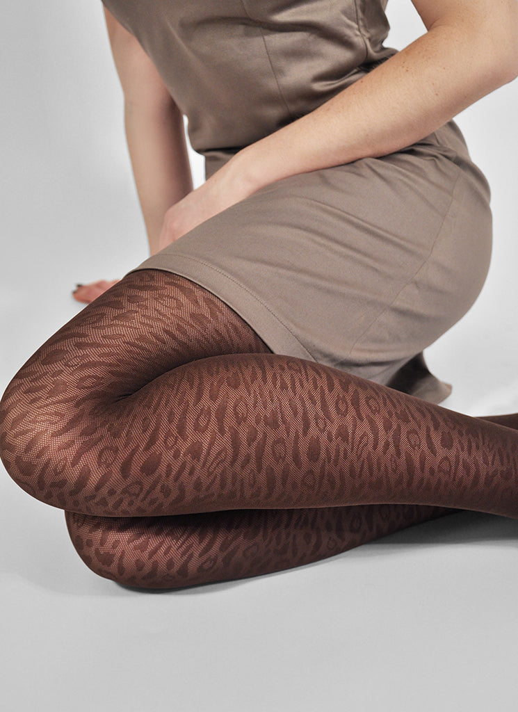 Collants Emma Léo Marron 60D