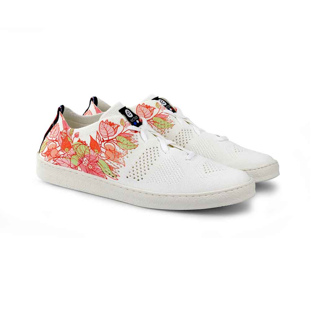 Sneakers écoresponsables femme Flowers Rose