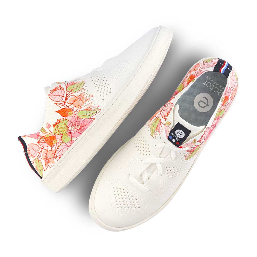 Sneakers écoresponsables femme Flowers Rose