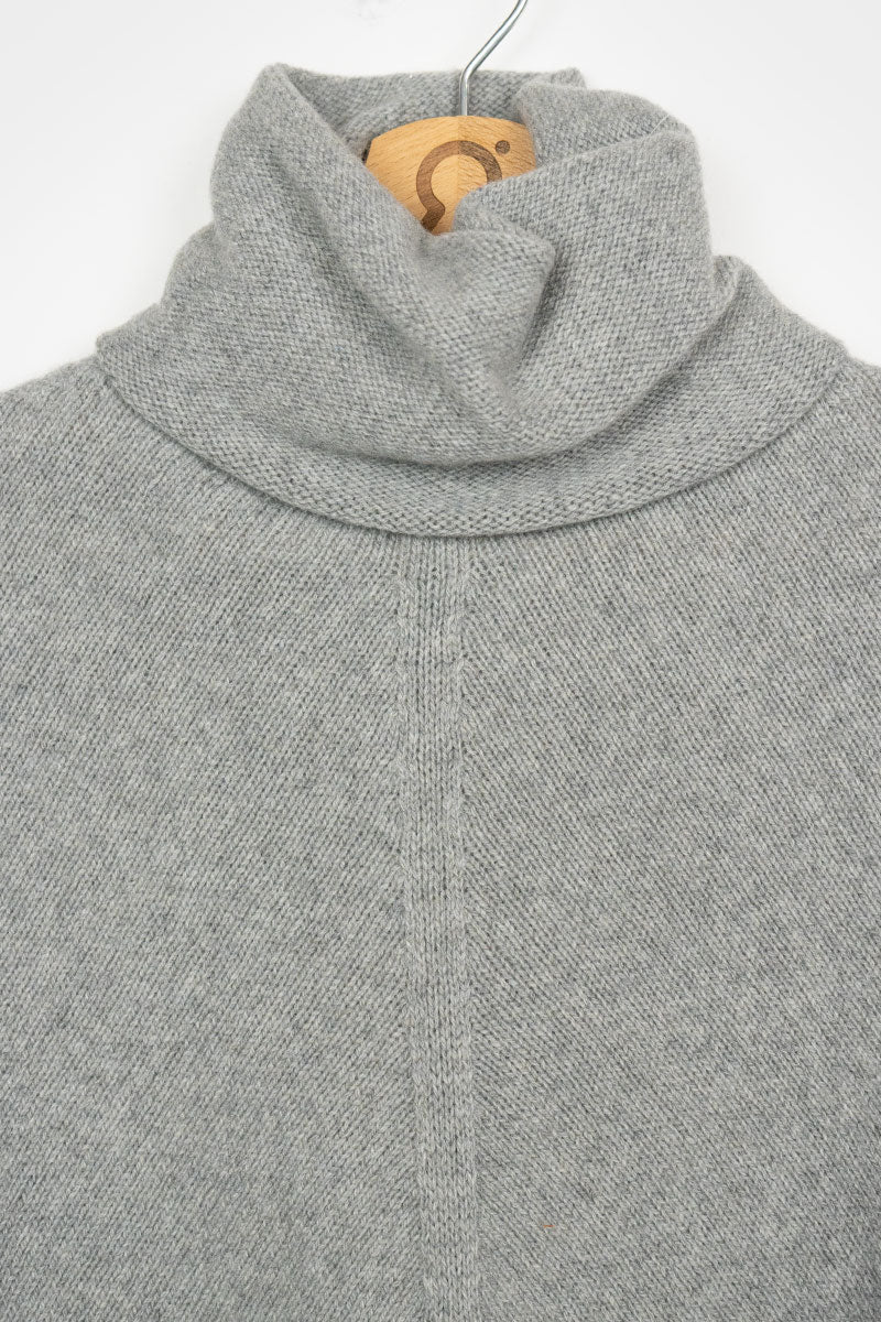 Poncho cachemire Elisabetta Gris
