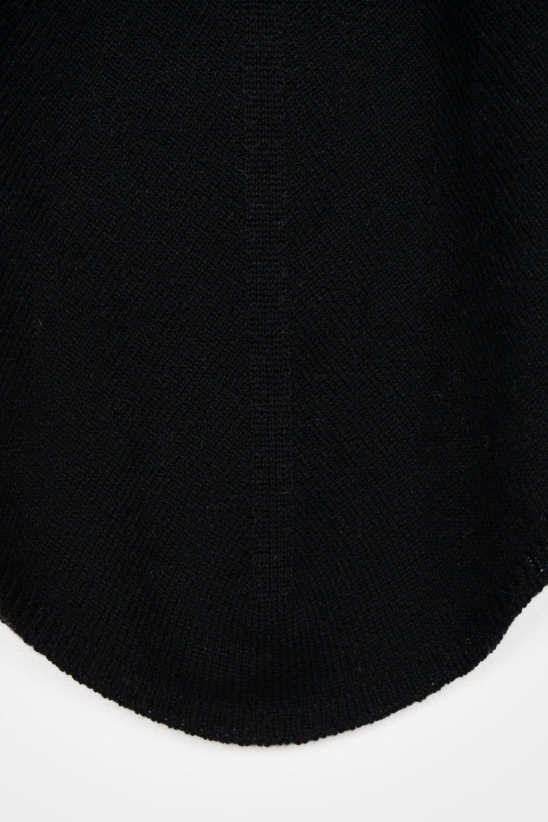 Poncho cachemire Elisabetta Noir