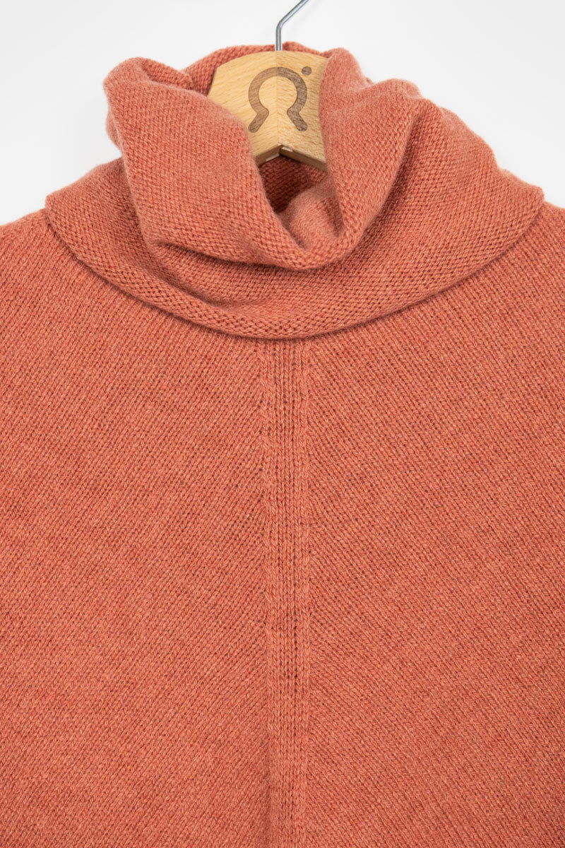 Poncho cachemire Elisabetta Orange