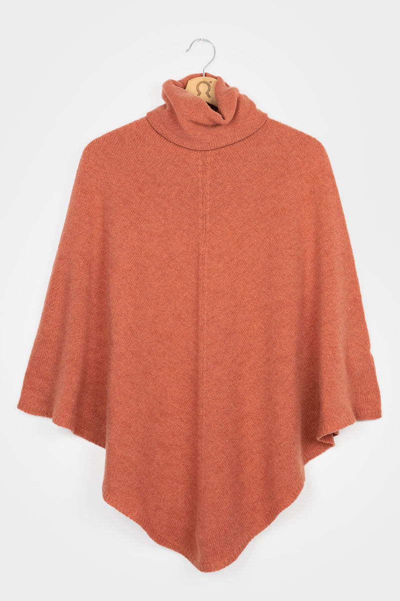 Poncho cachemire Elisabetta Orange