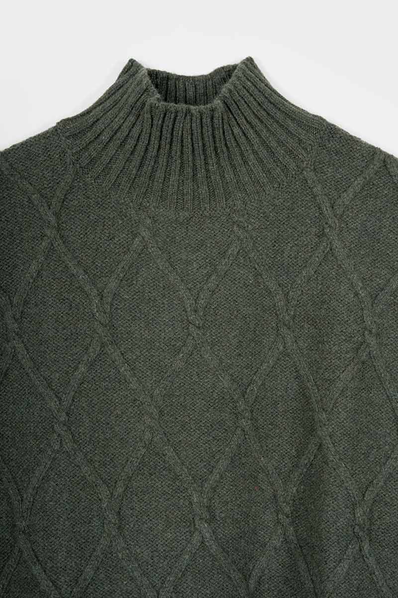 Wool Vest Delia Green