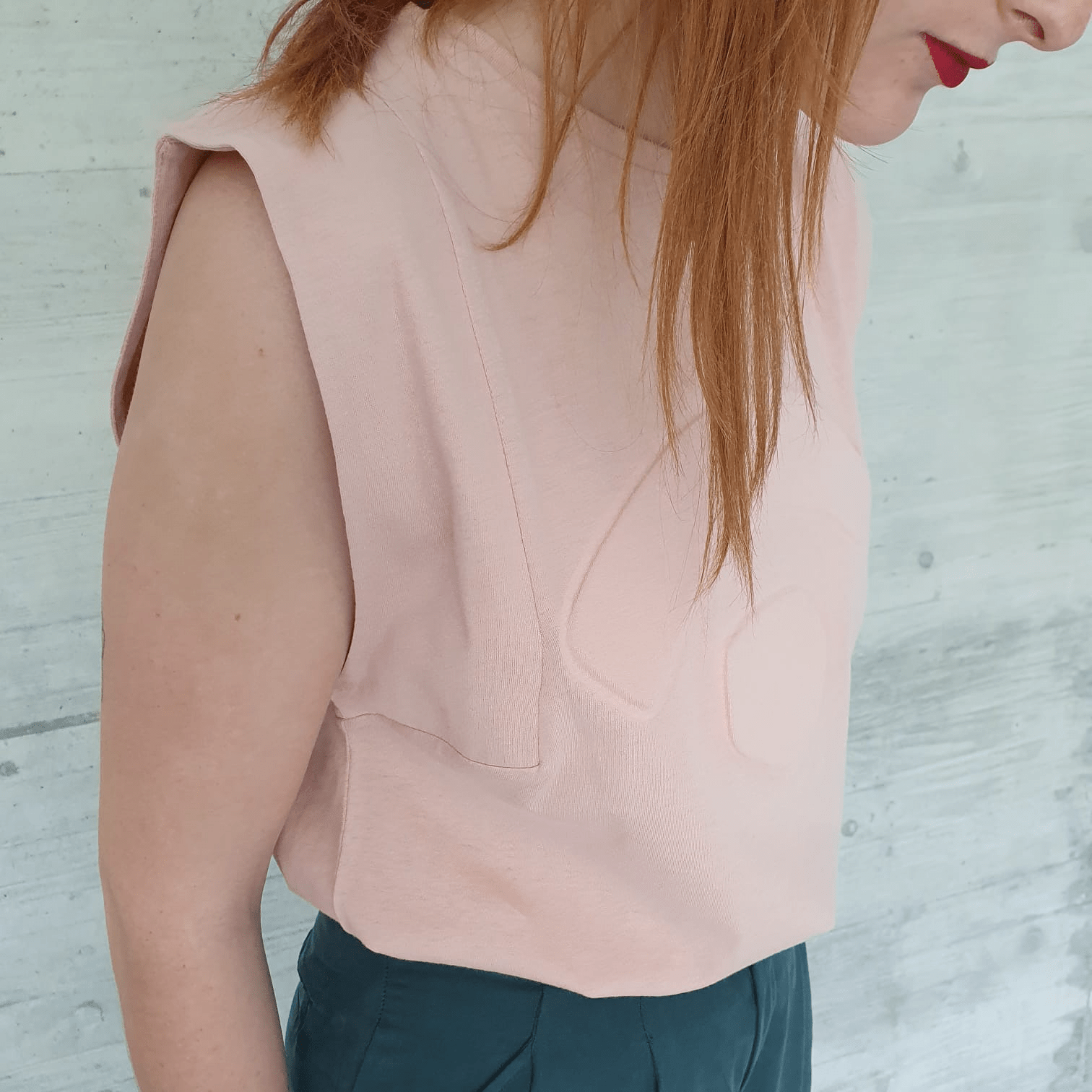 Top sans manches JEANNE Rose