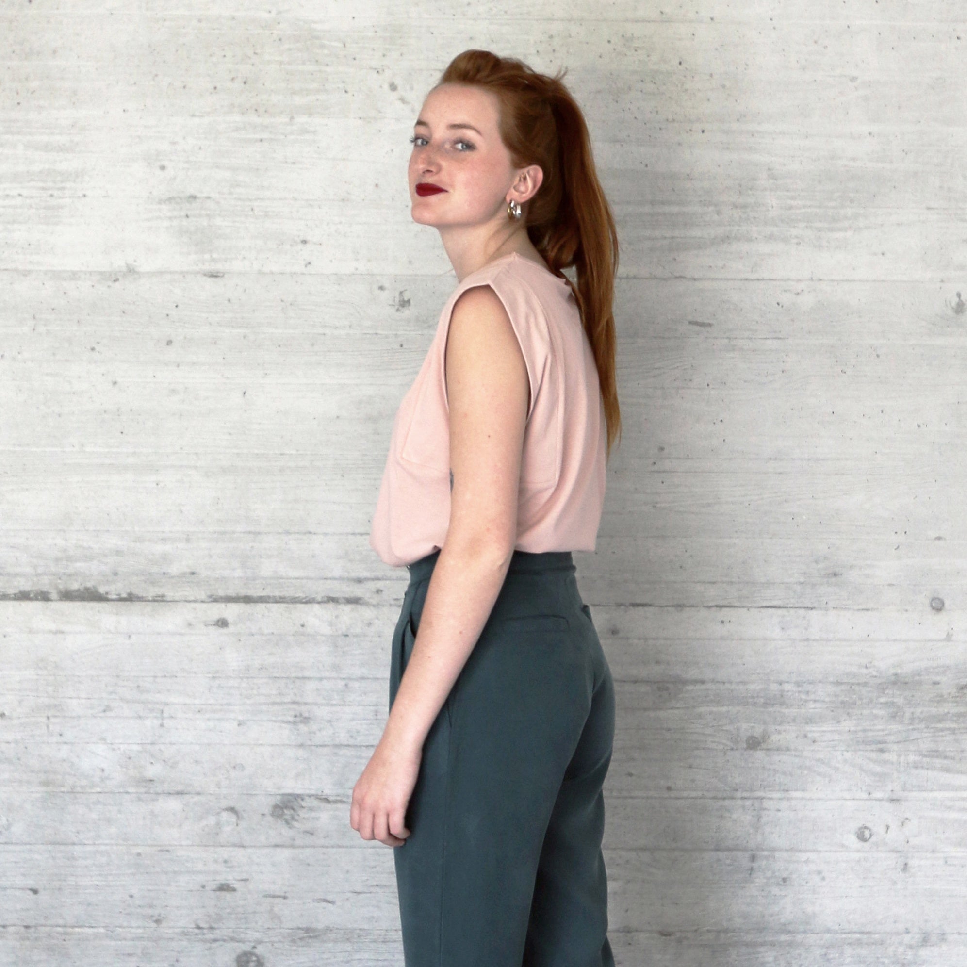 Top sans manches JEANNE Rose