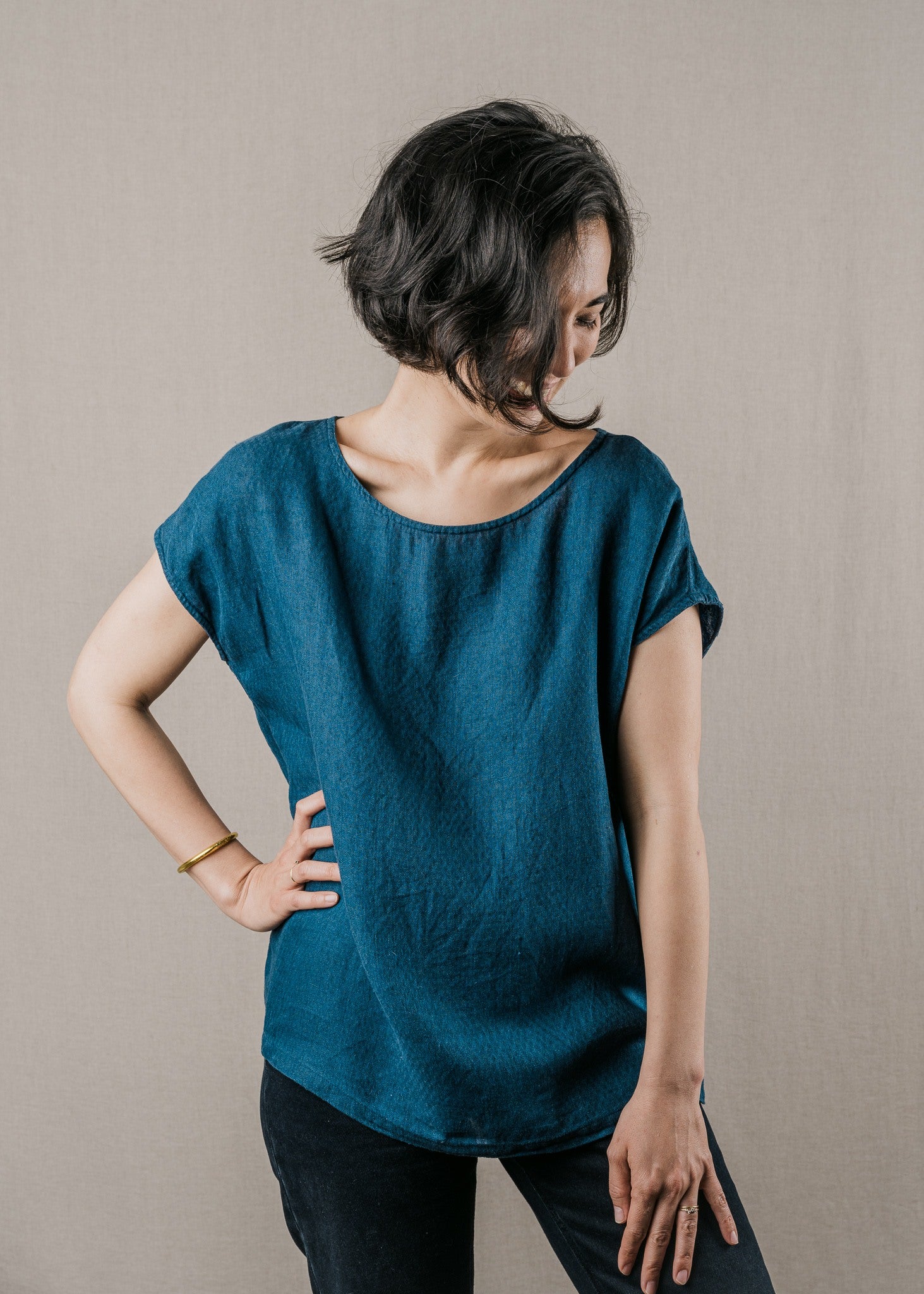 Blouse Umi Lin bleu