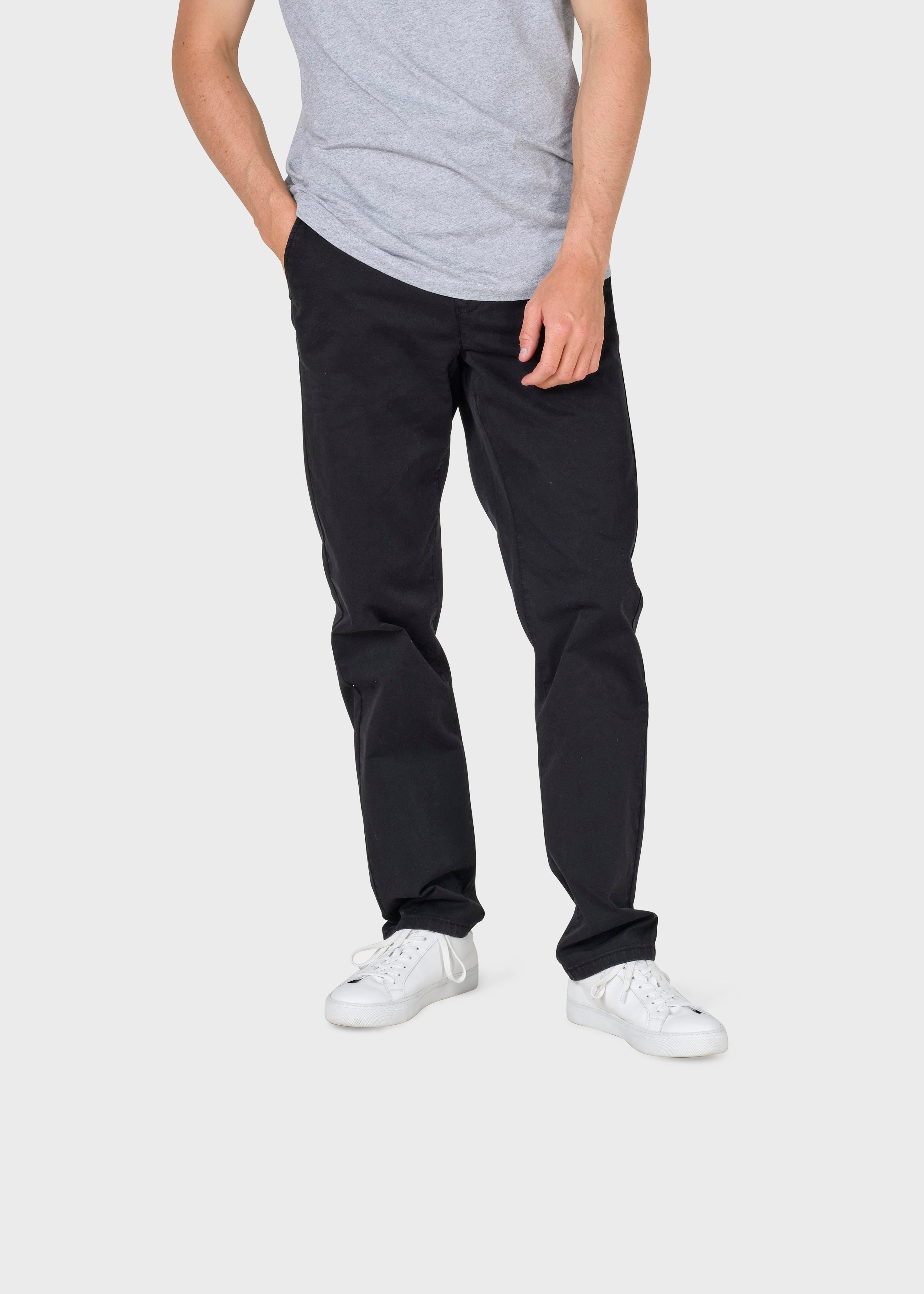 Chino en coton bio Allan Twill Noir