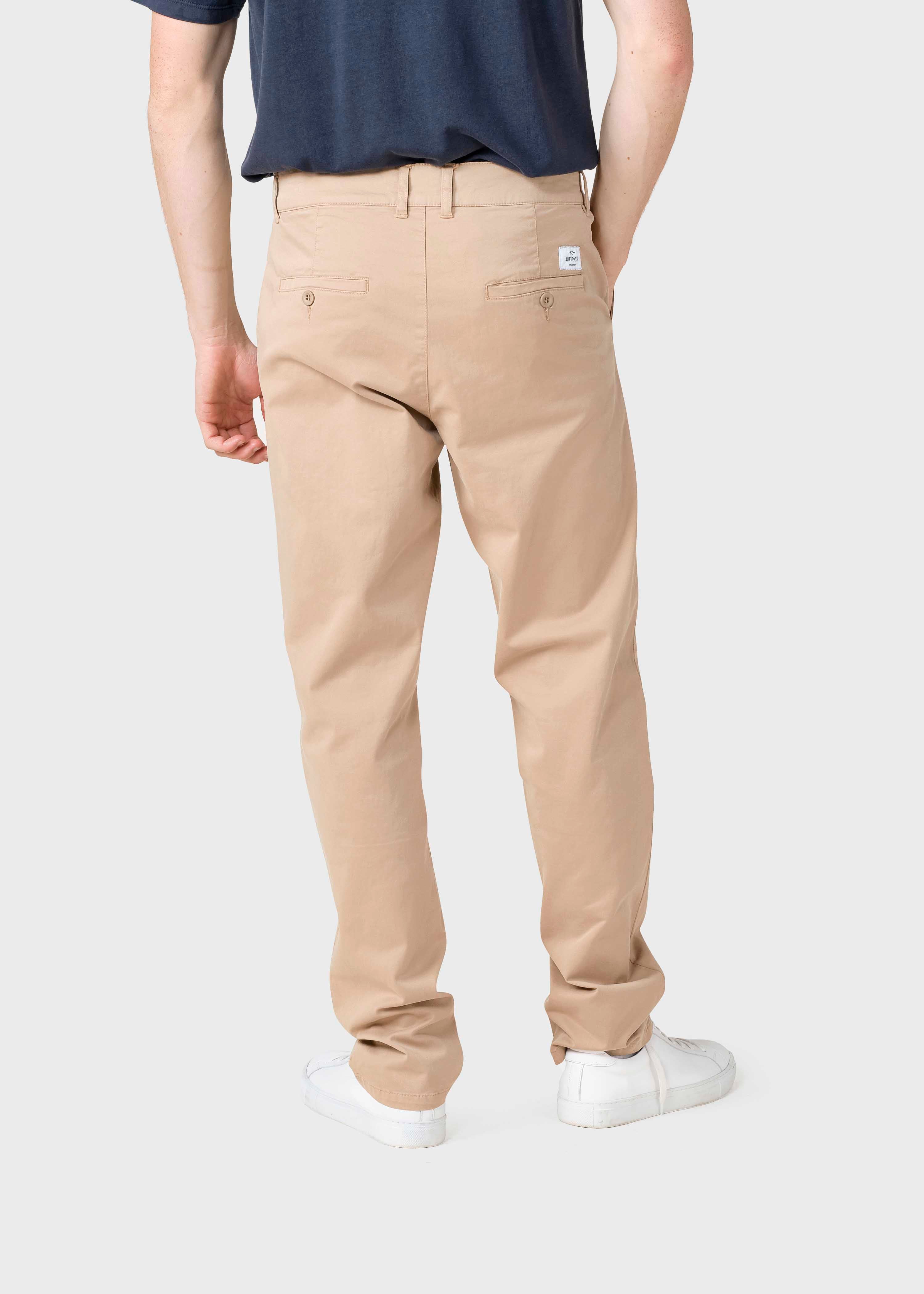 Chino Beige en coton bio Allan Twill