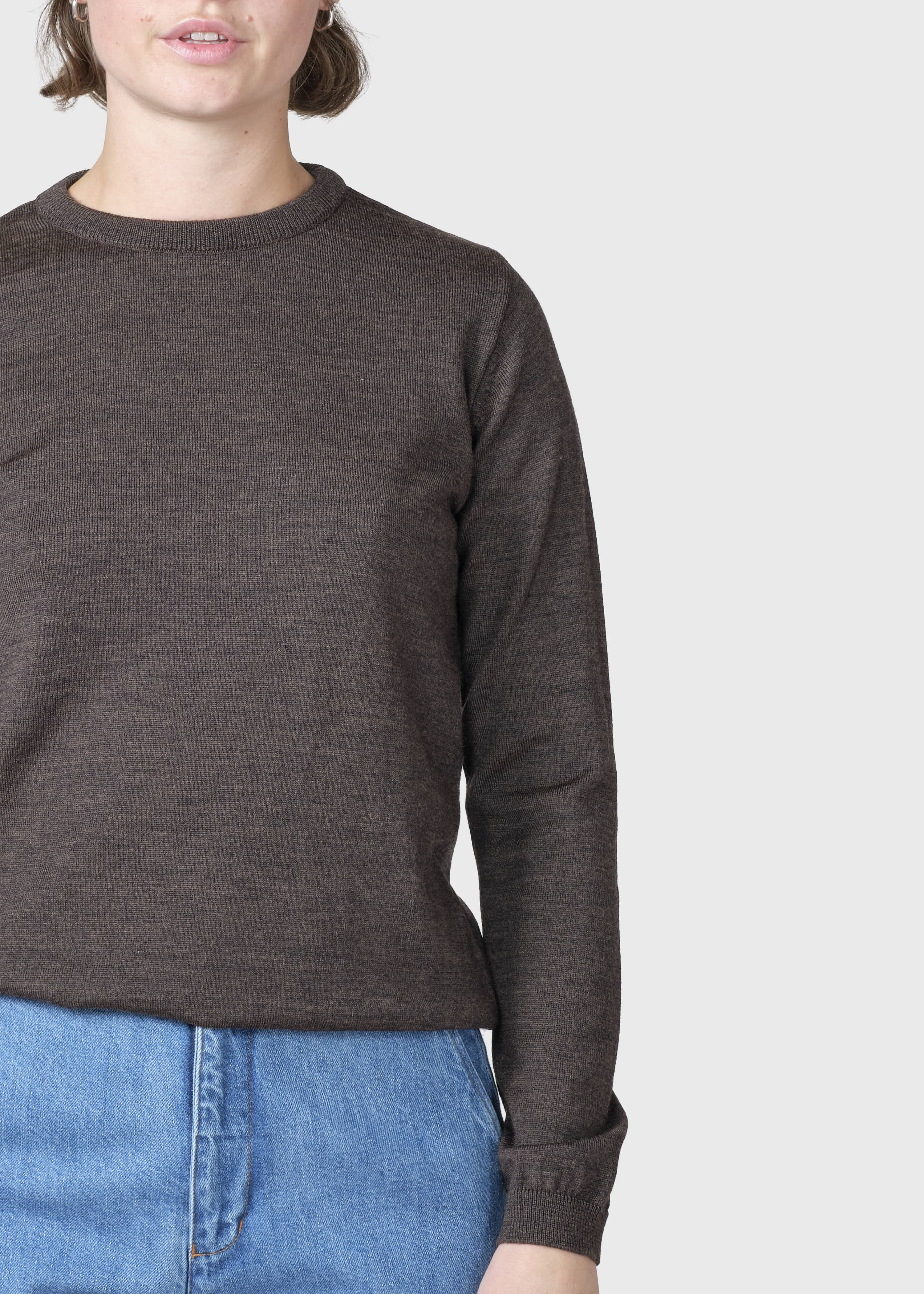 Basic Merino Brown Sweater