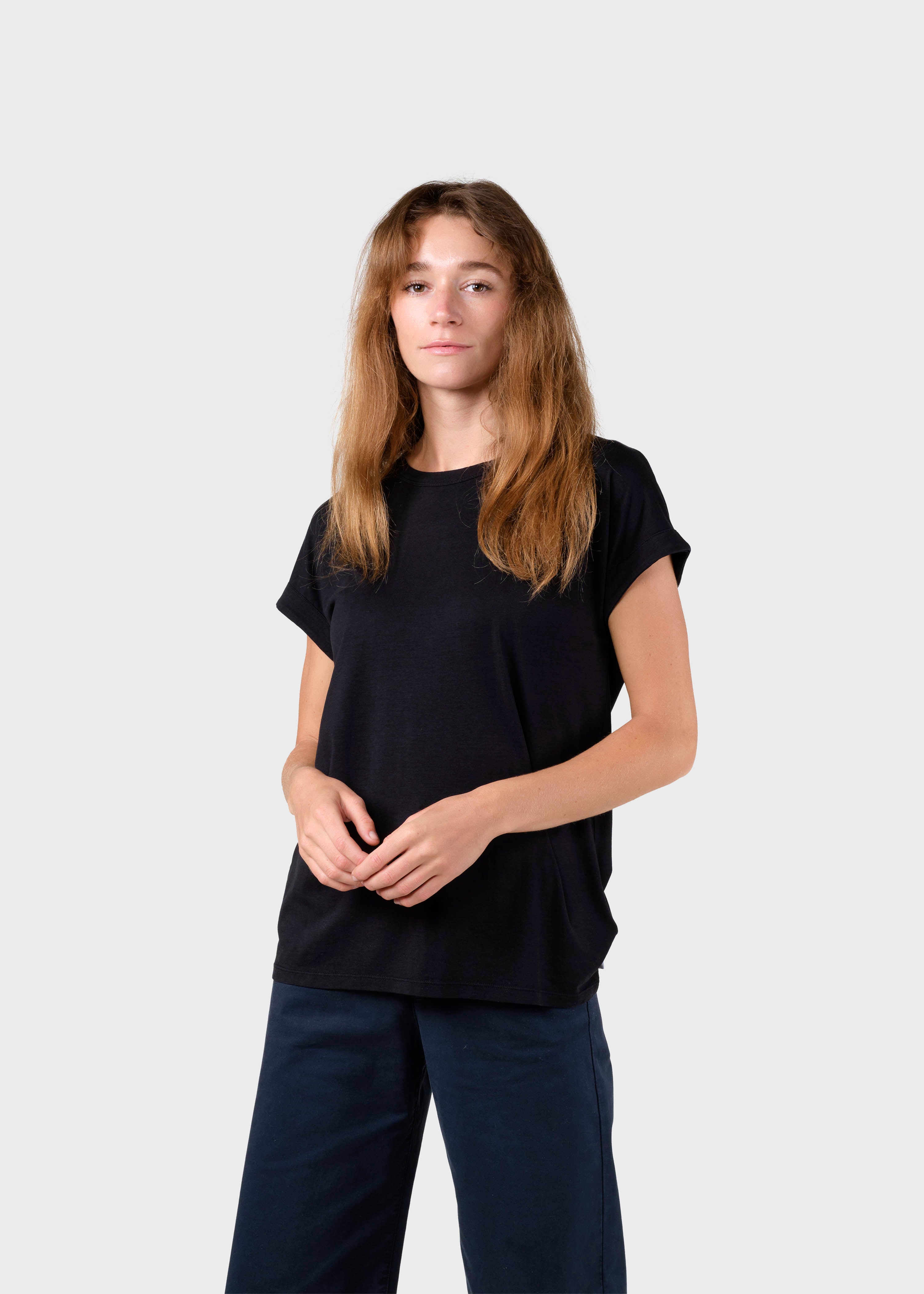 Leichtes schwarzes T-Shirt Sigrid