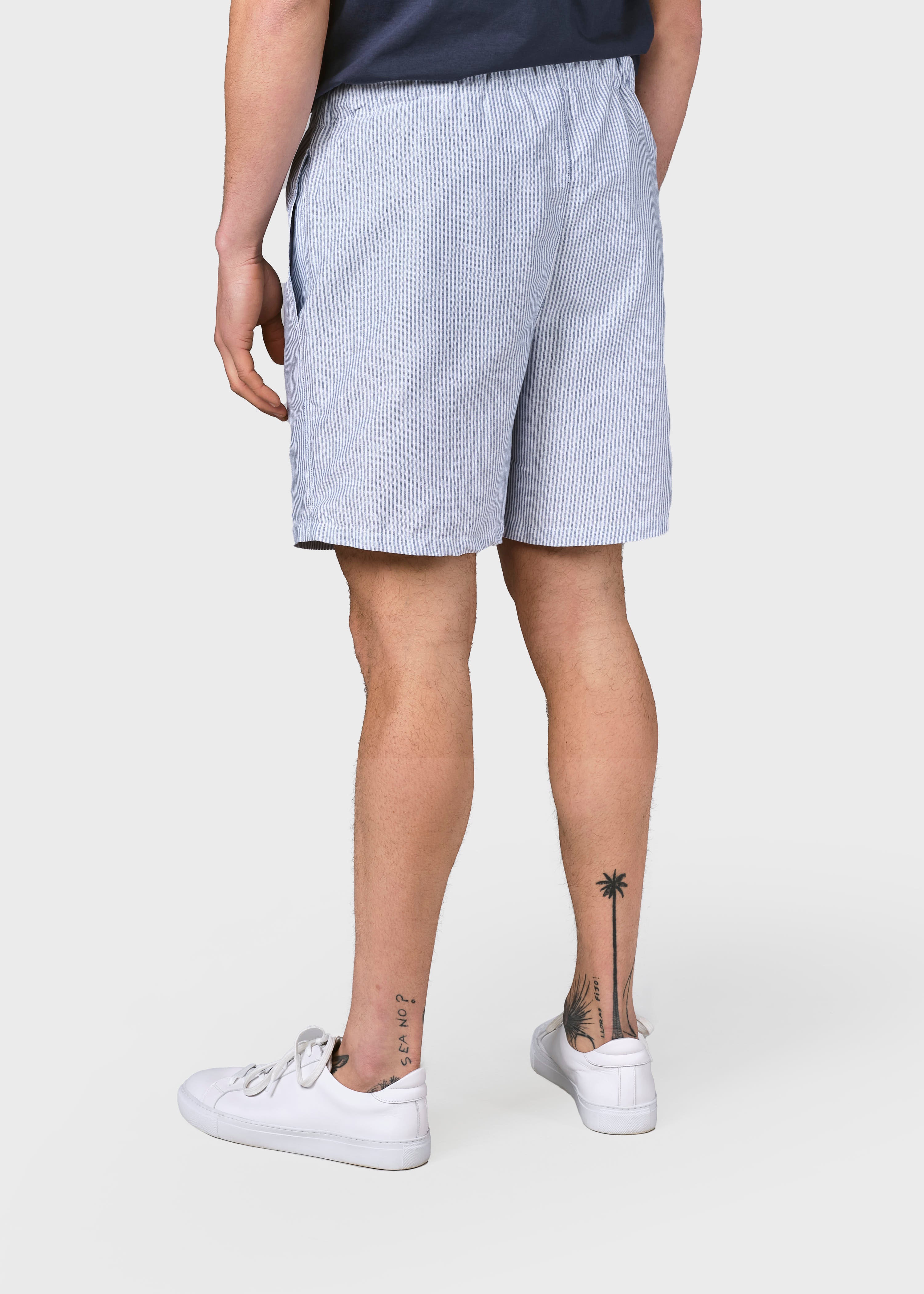 Bertram Navy Striped Shorts