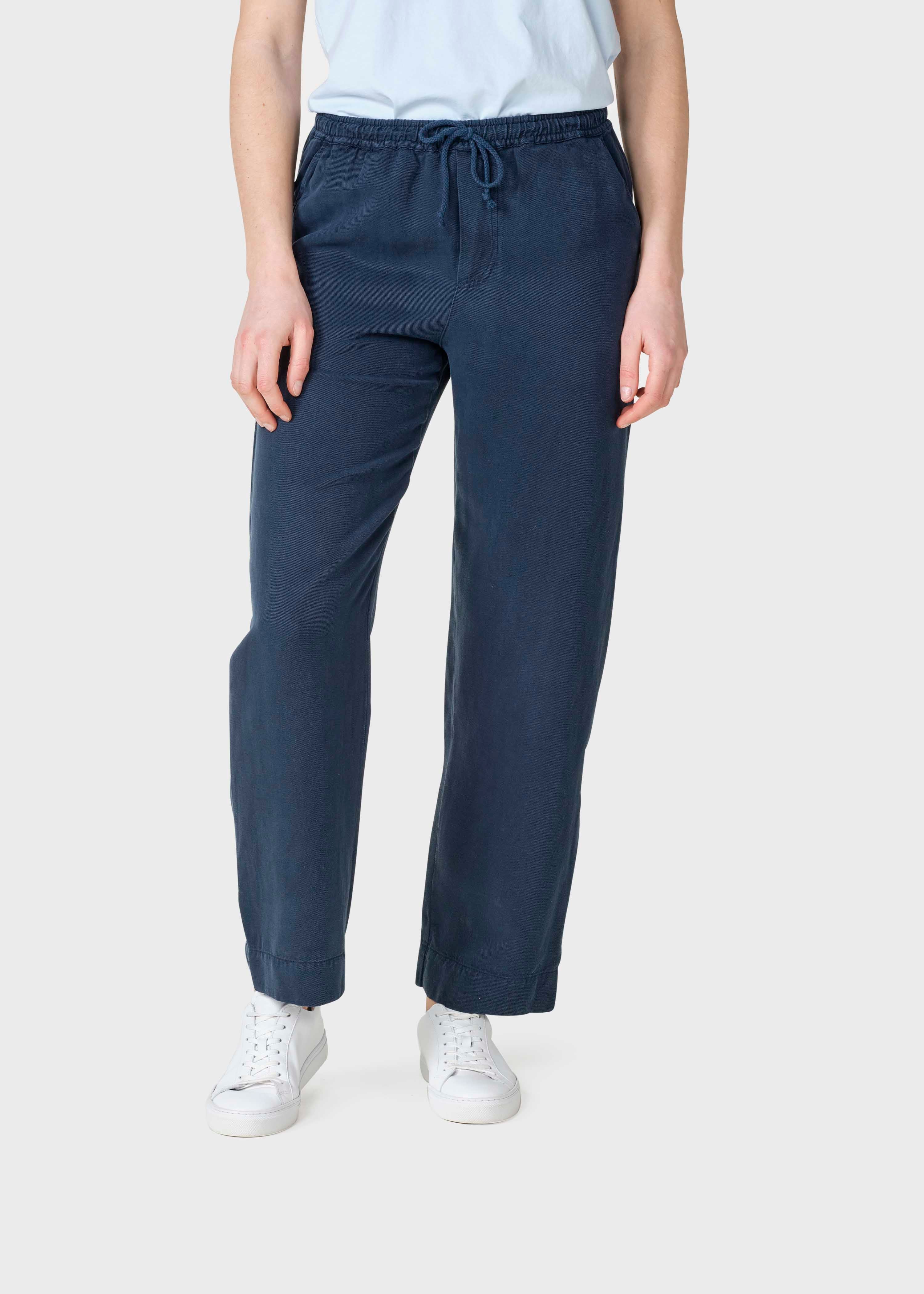 Jennifer Marineblaue leichte Hose