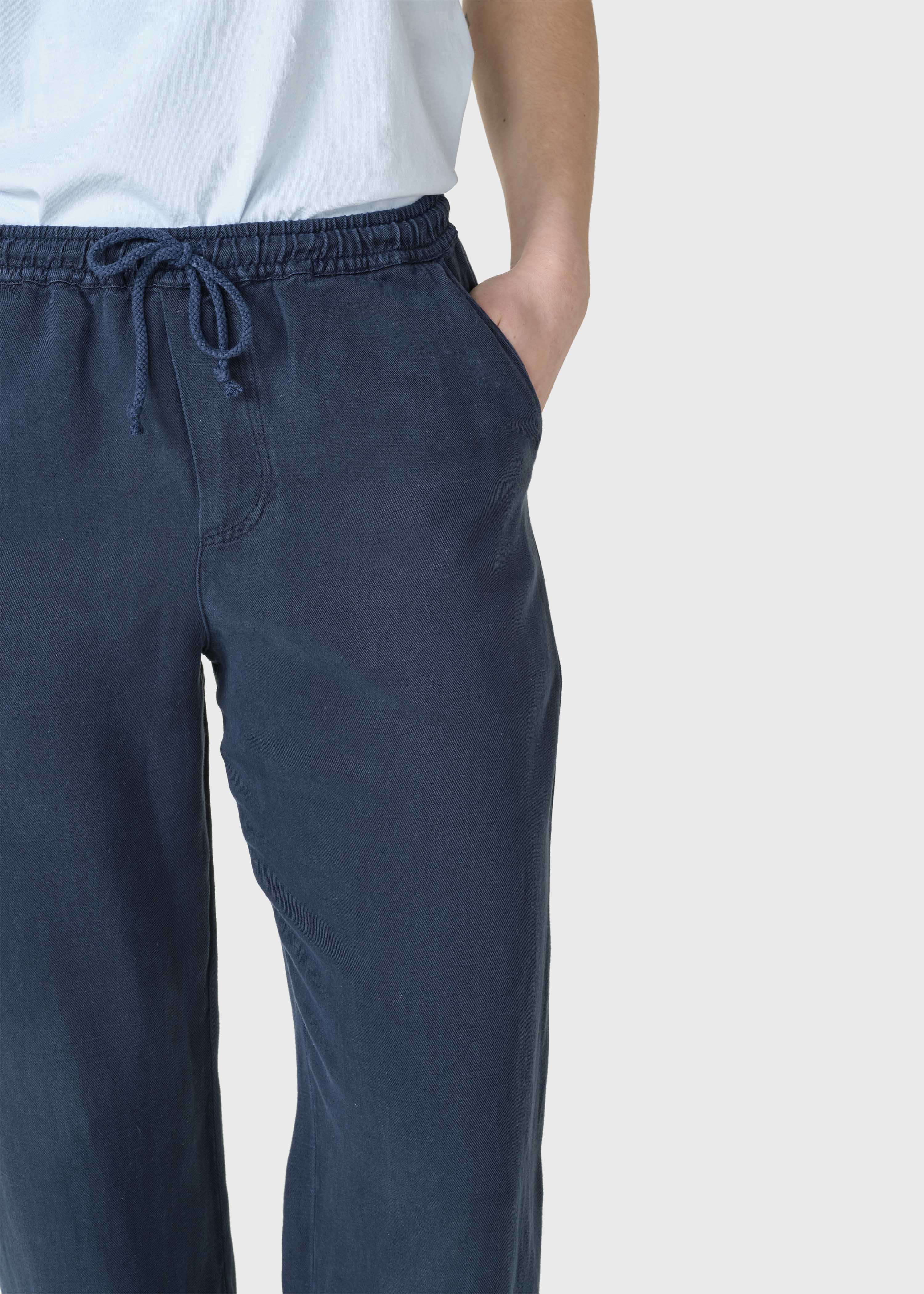 Jennifer Marineblaue leichte Hose