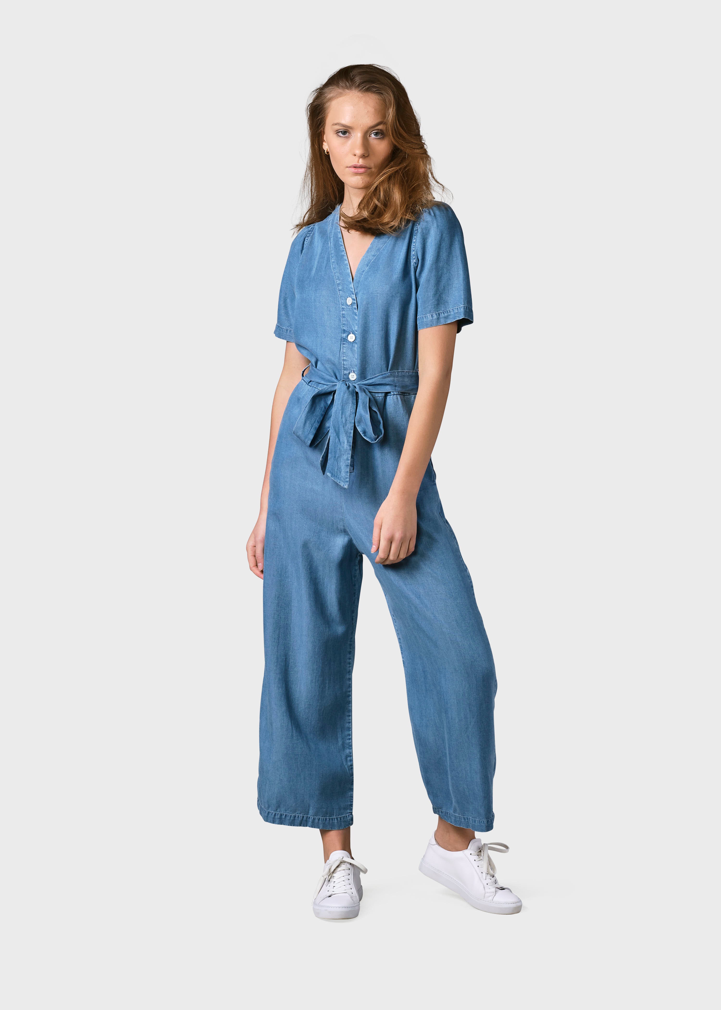 Leichter Damen-Jumpsuit Marna Hellblau