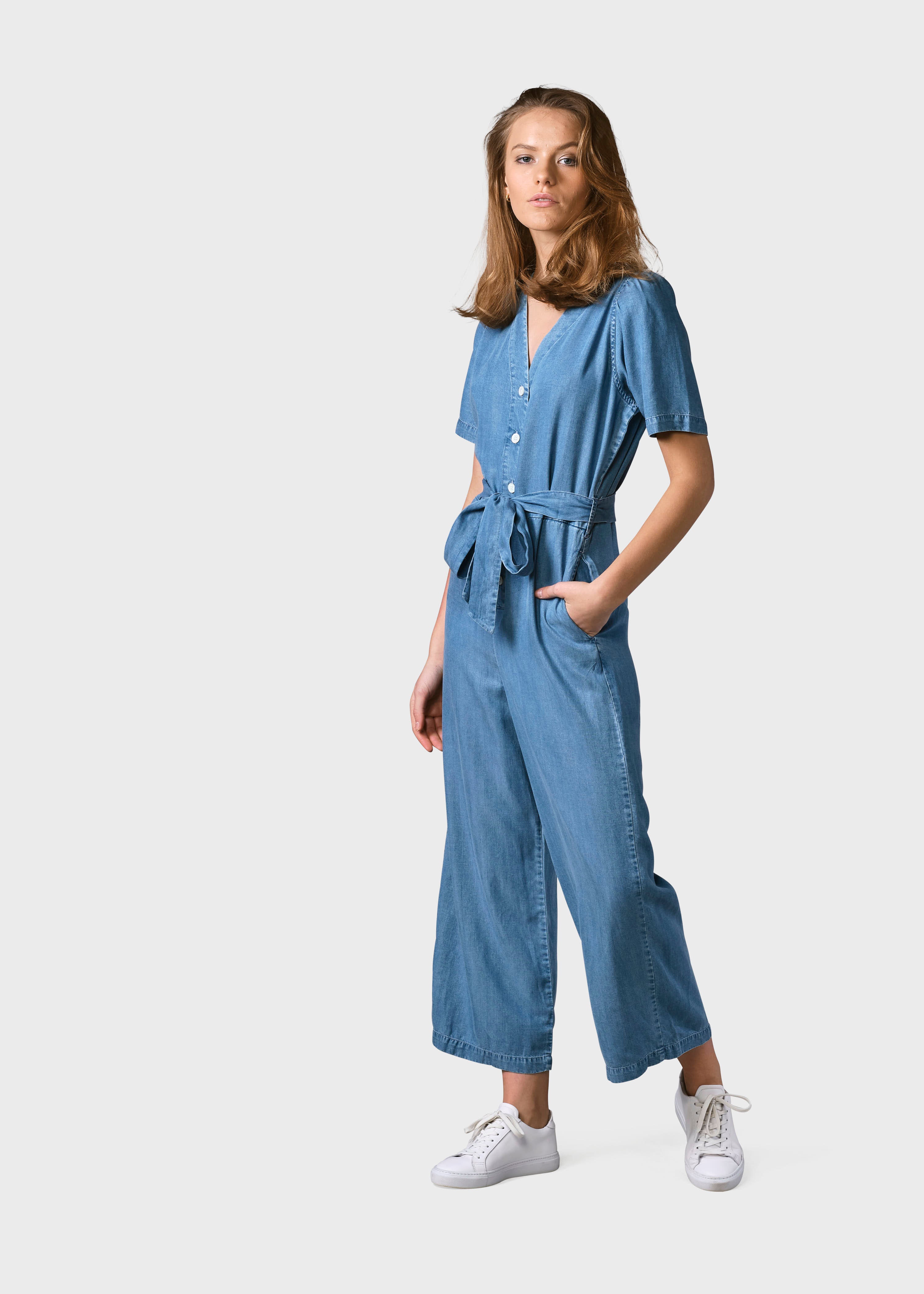 Leichter Damen-Jumpsuit Marna Hellblau