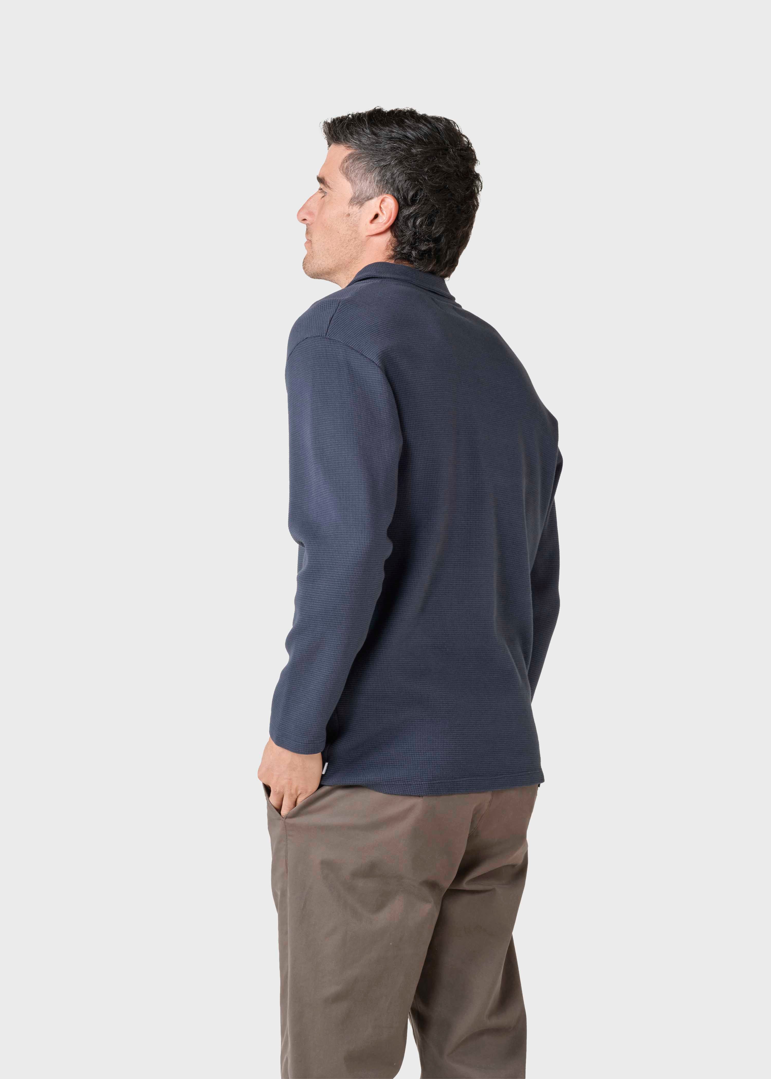 Long Sleeve Polo Shirt Banks navy