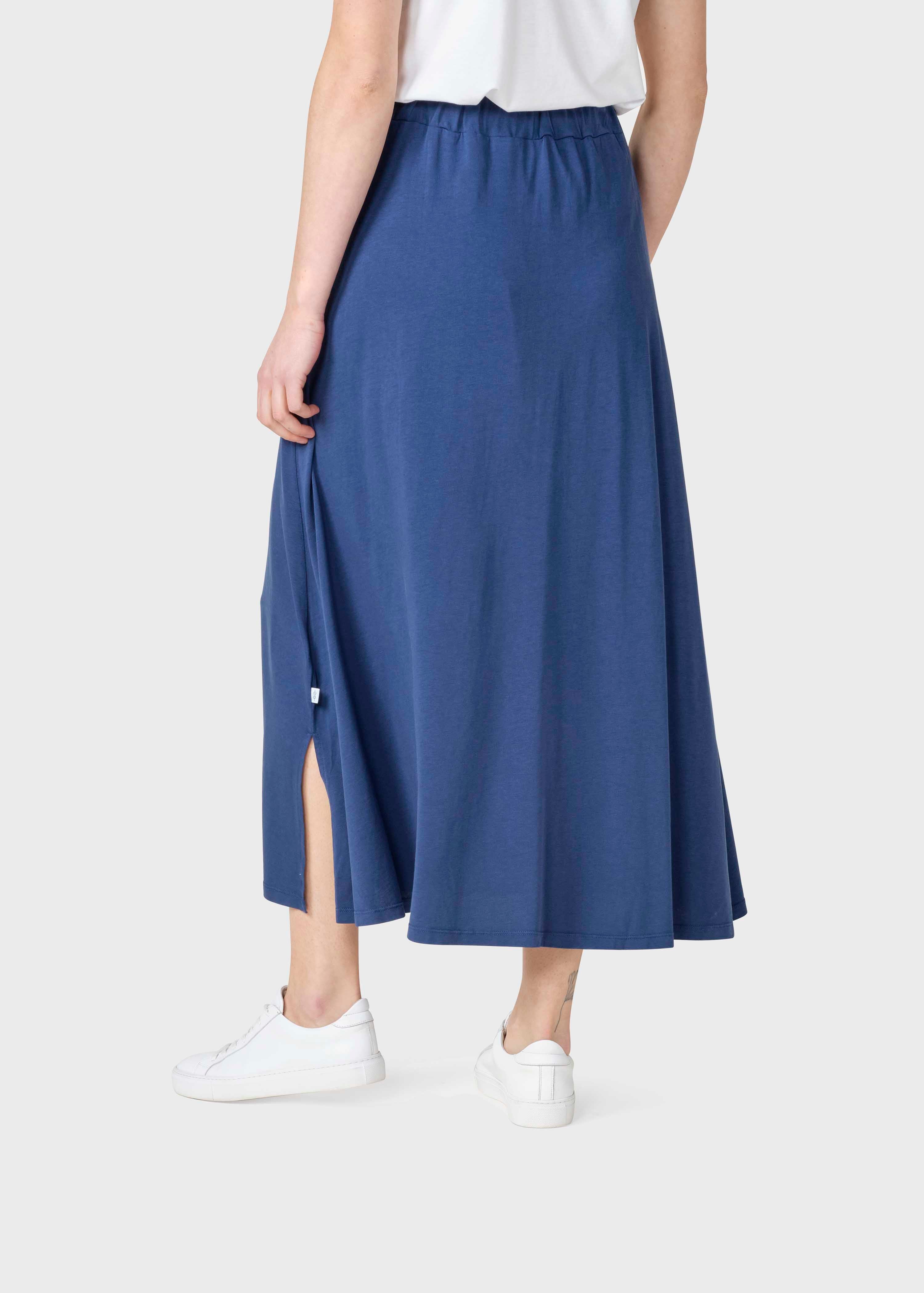 Slit skirt Nora Ocean blue