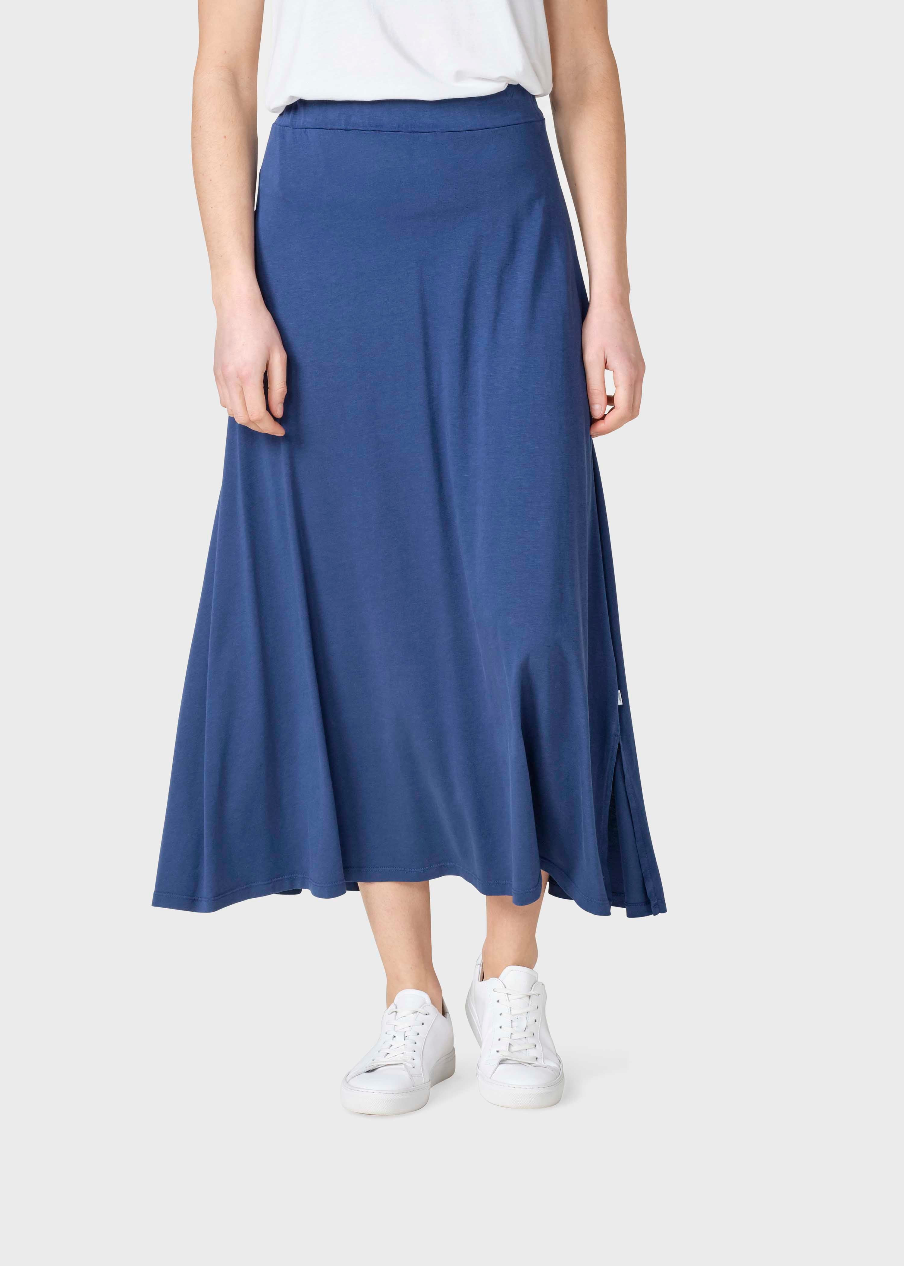 Slit skirt Nora Ocean blue