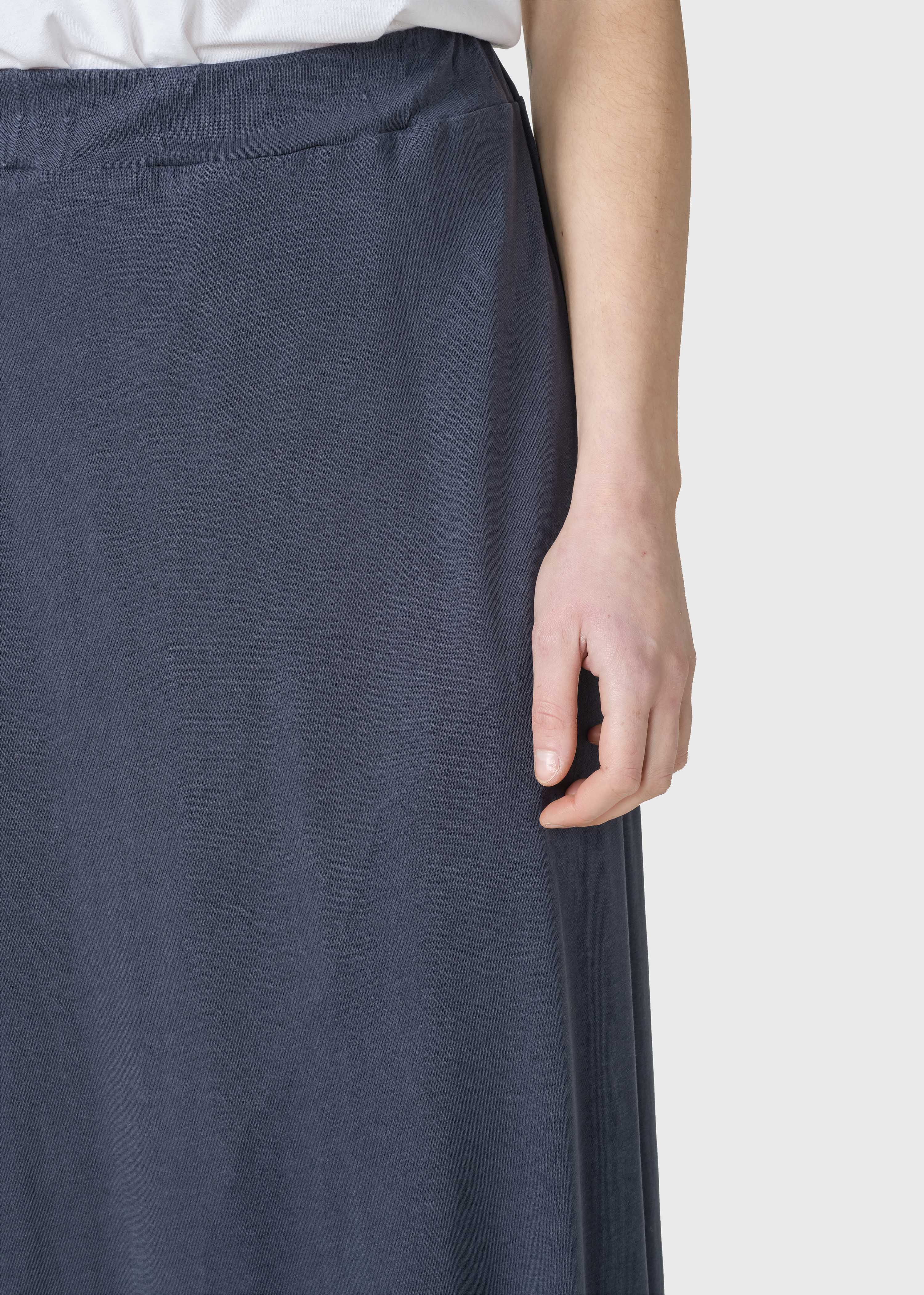 Long slit skirt Nora Navy