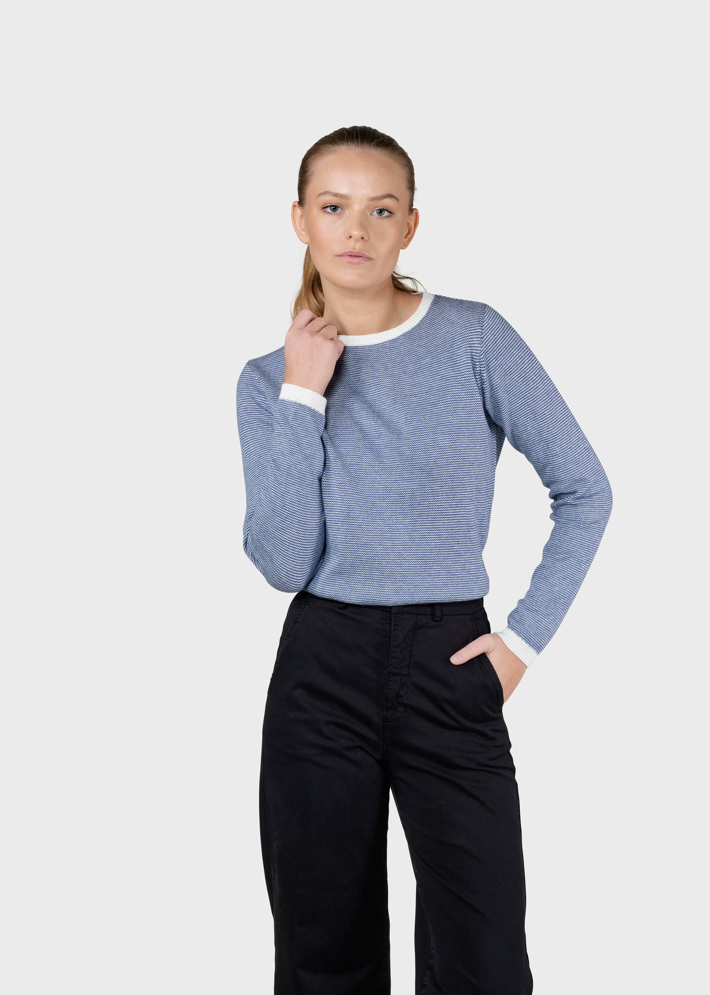 Blue striped fine sweater Rosa