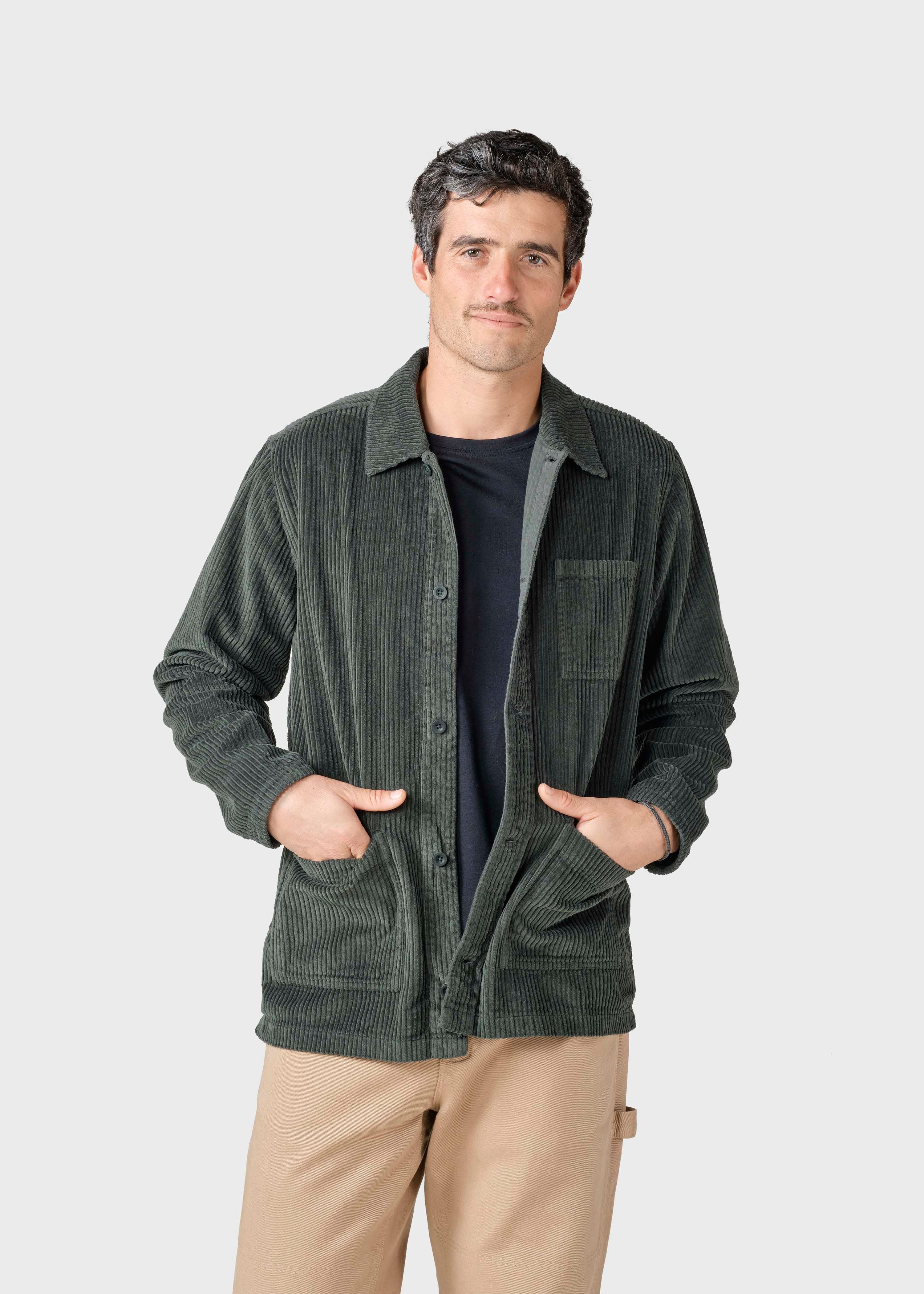 Sur-Chemise en velours côtelé Jimmy Olive