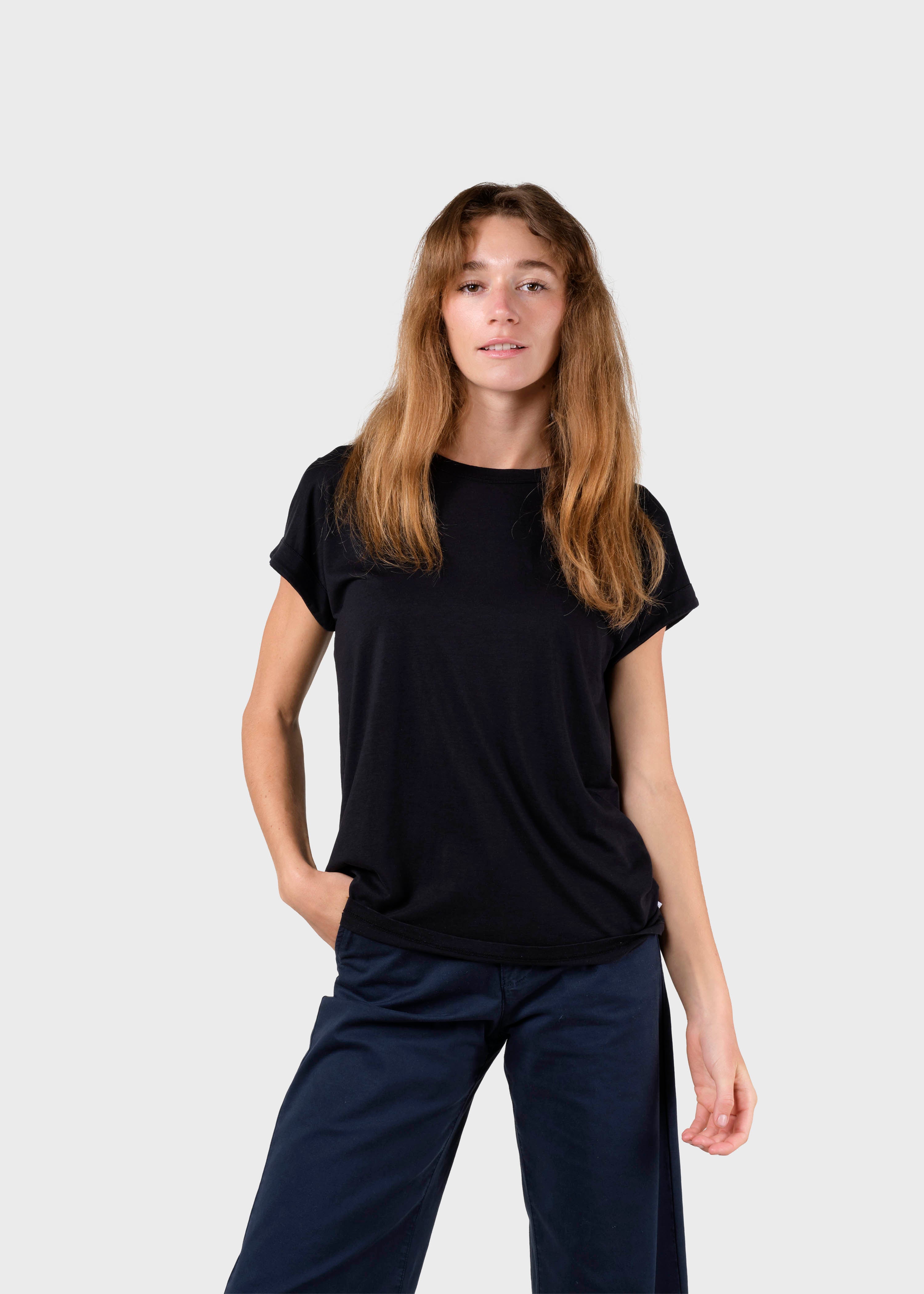 Leichtes schwarzes T-Shirt Sigrid