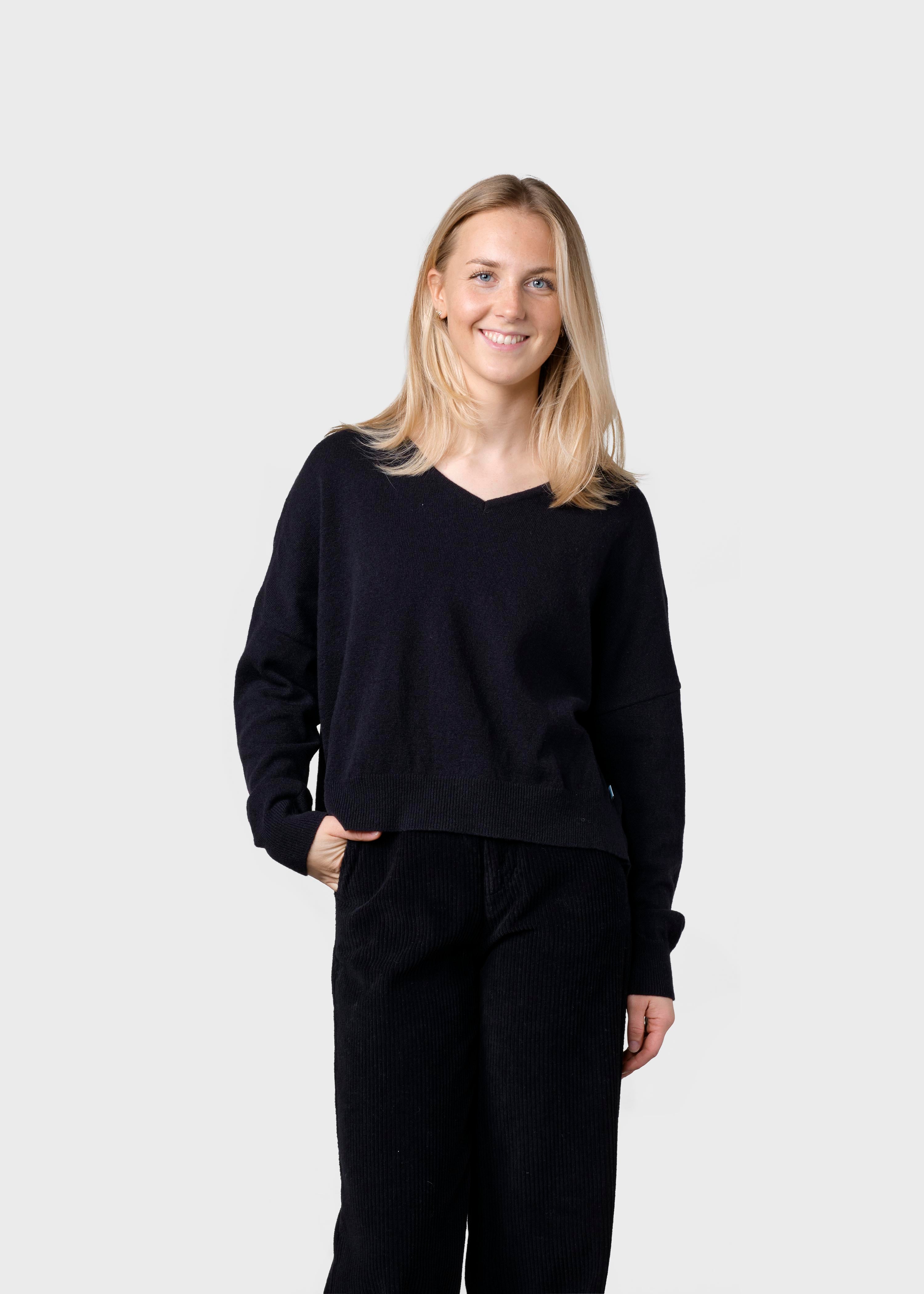 Women's Short Merino Knit Vanessa Black