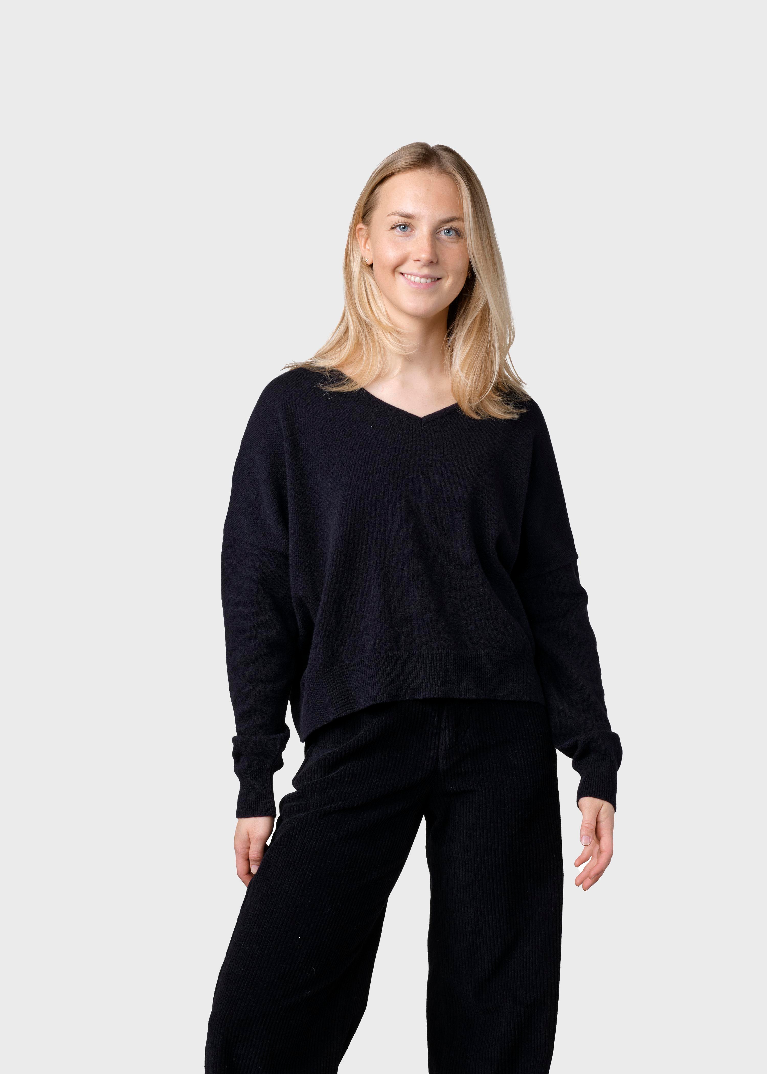Women's Short Merino Knit Vanessa Black
