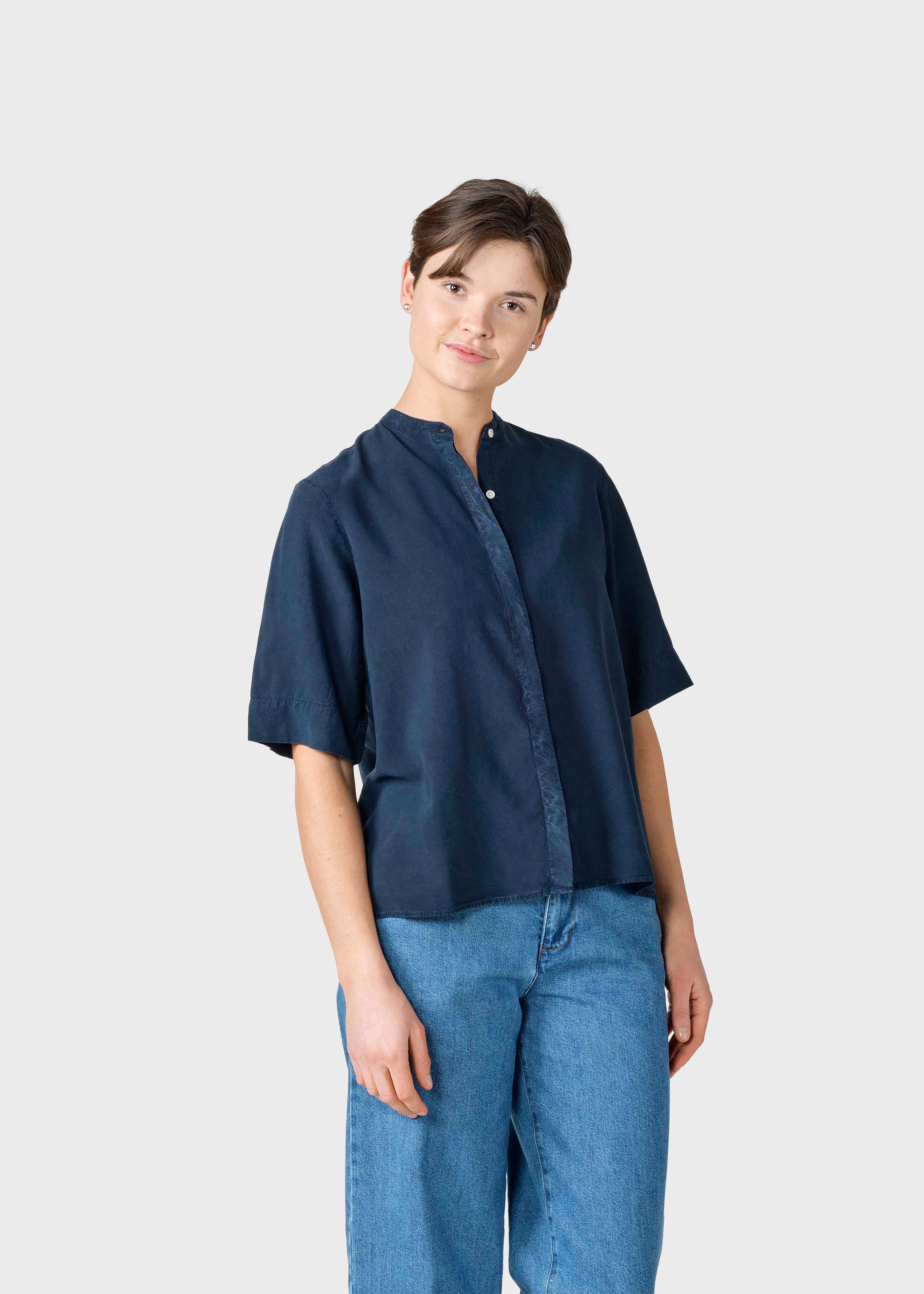 Lyocell Bluse Solrun Navy
