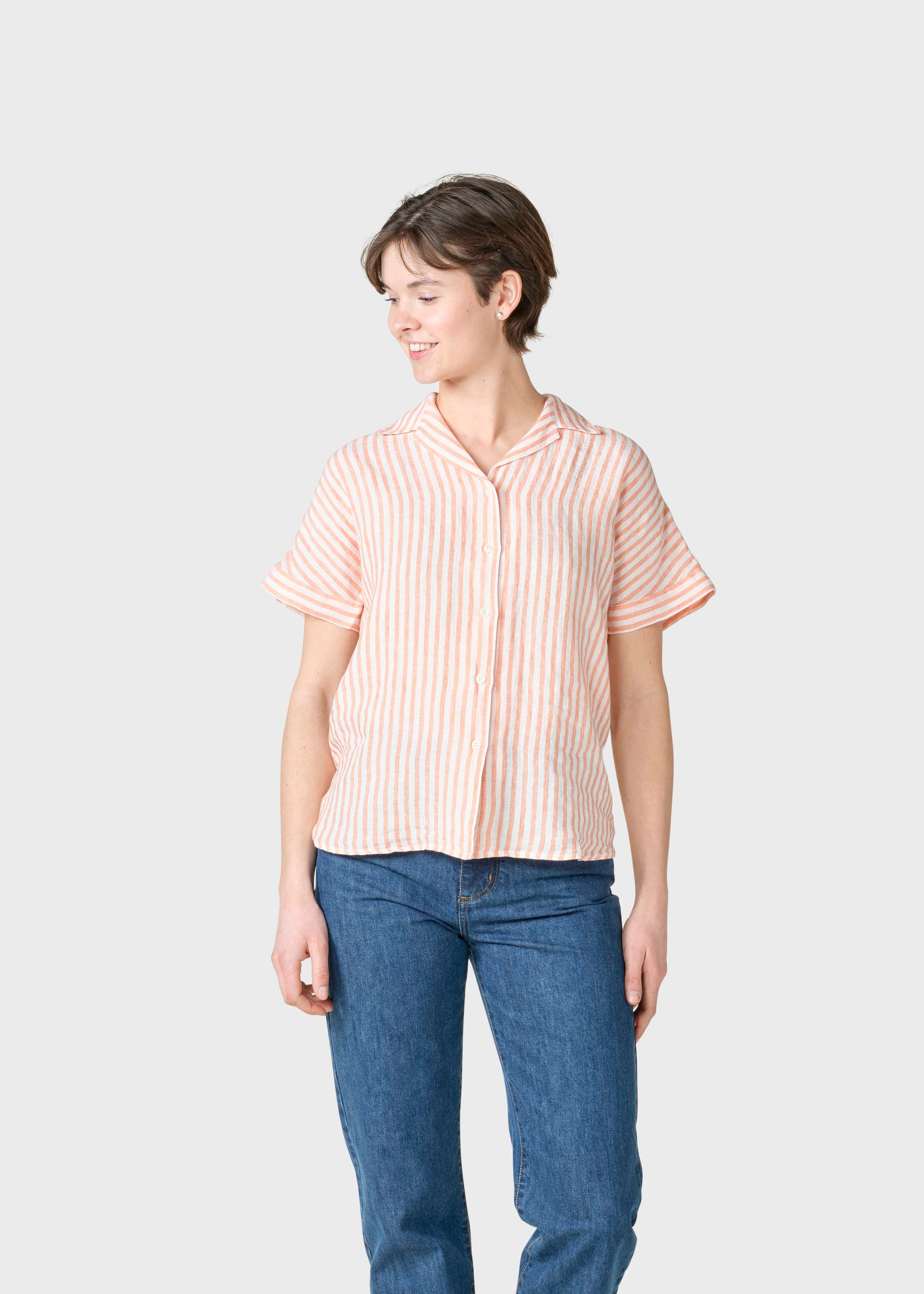 Blouse rayée en lin Amanda