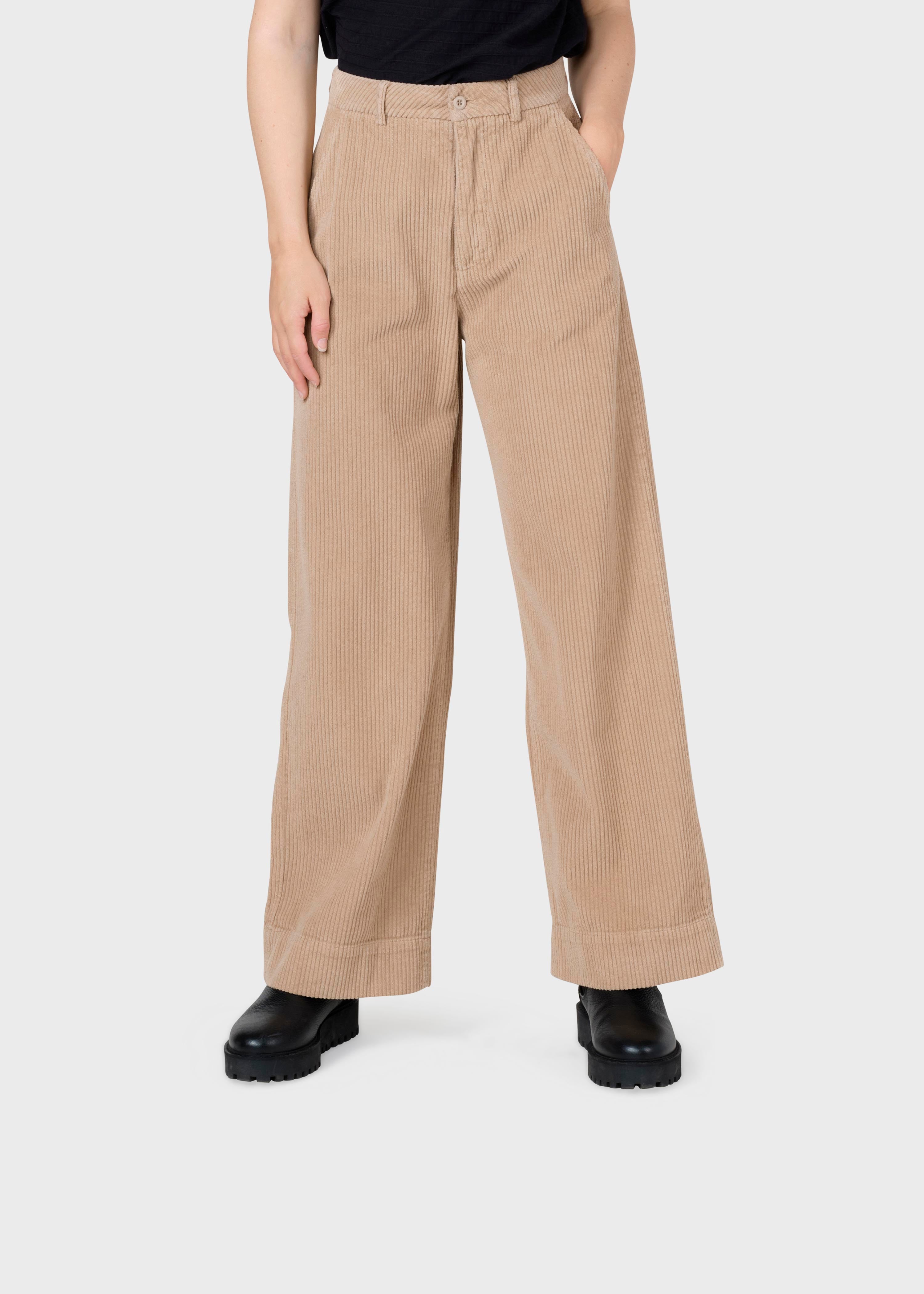 Lydia Beige corduroy pants
