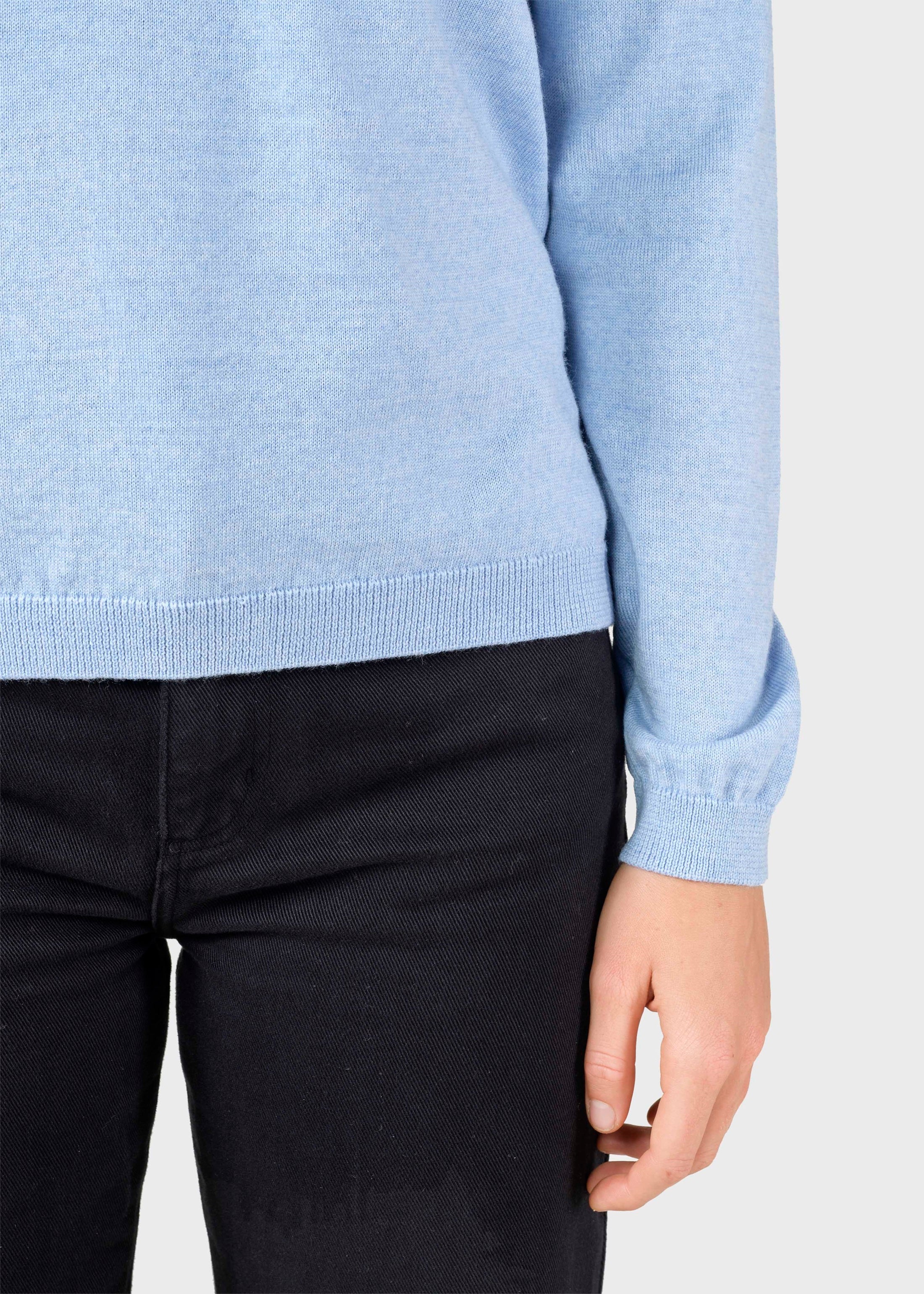 Women's Basic Merino Wool Sweater Light Blue