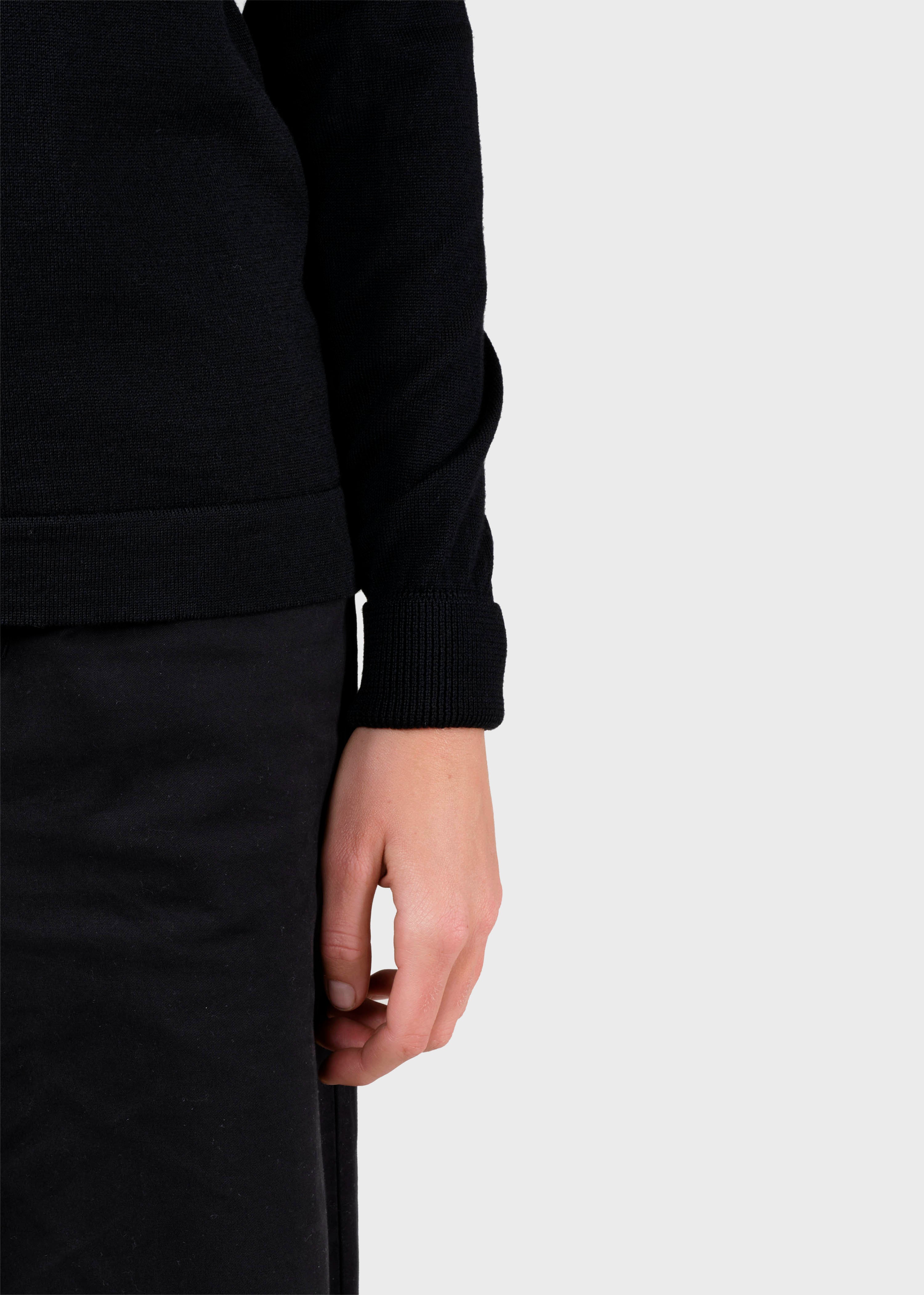 Women merino turtleneck Isabella Black