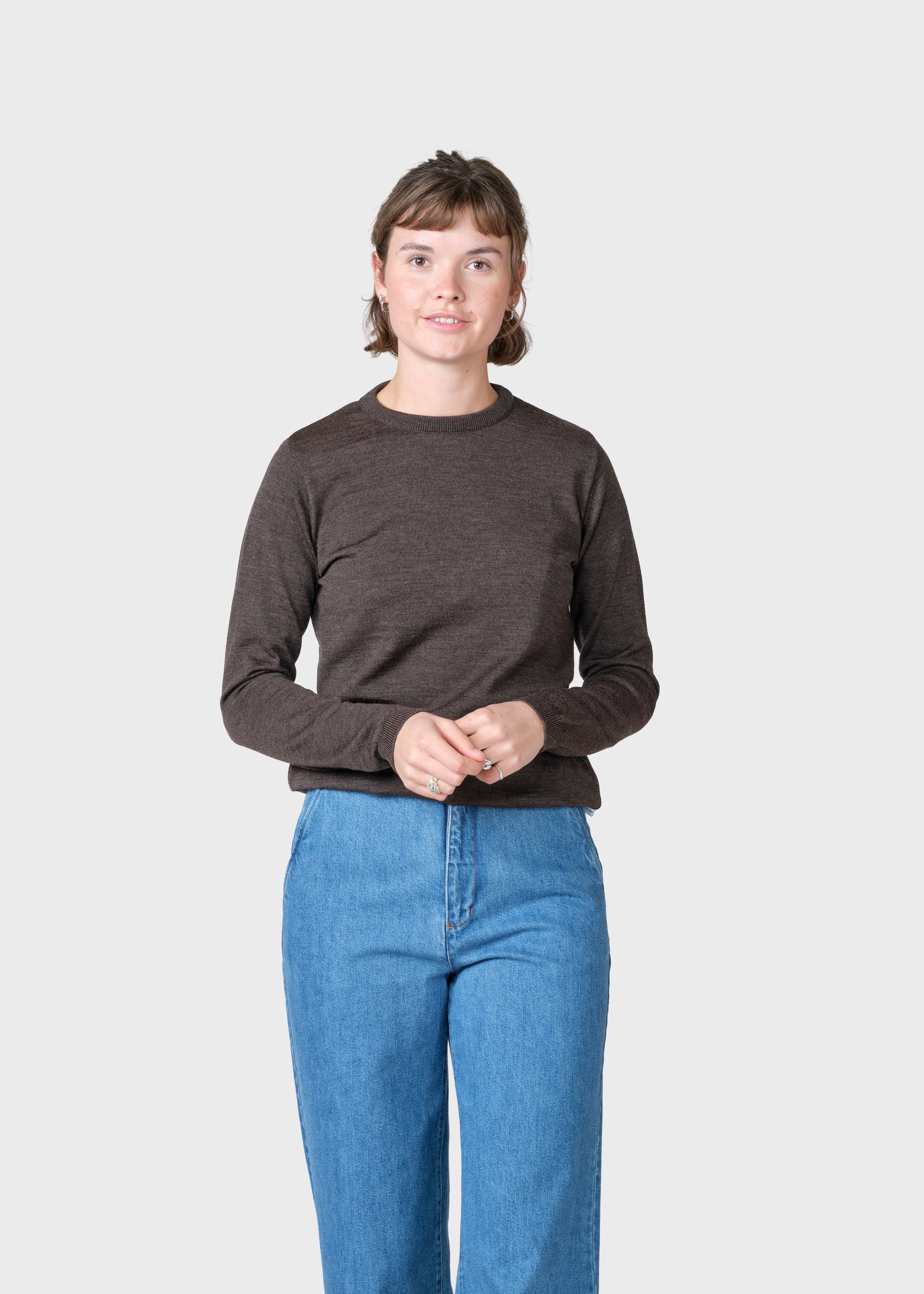 Basic Merino Brown Sweater