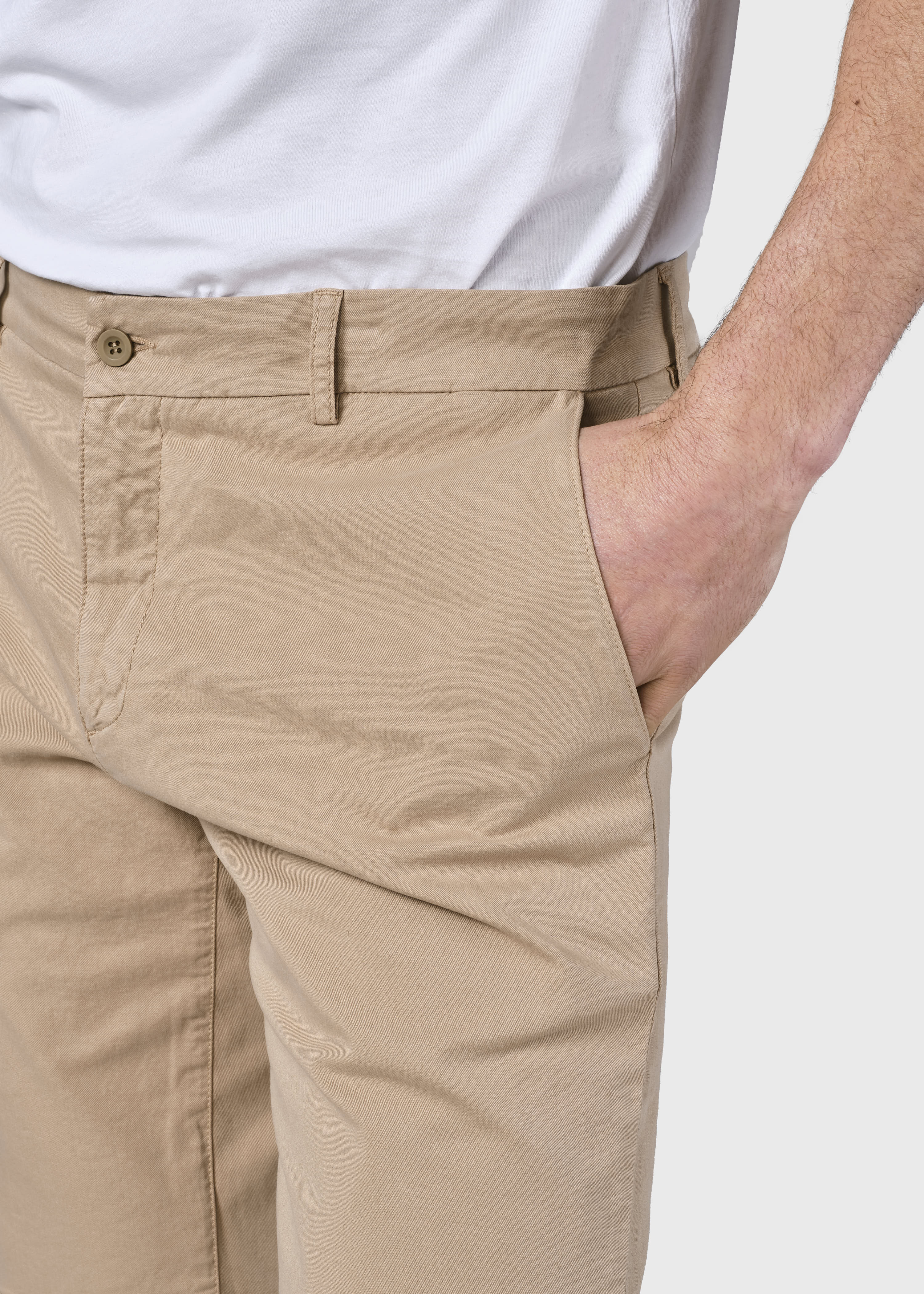 Beige organic cotton chino shorts Magnus