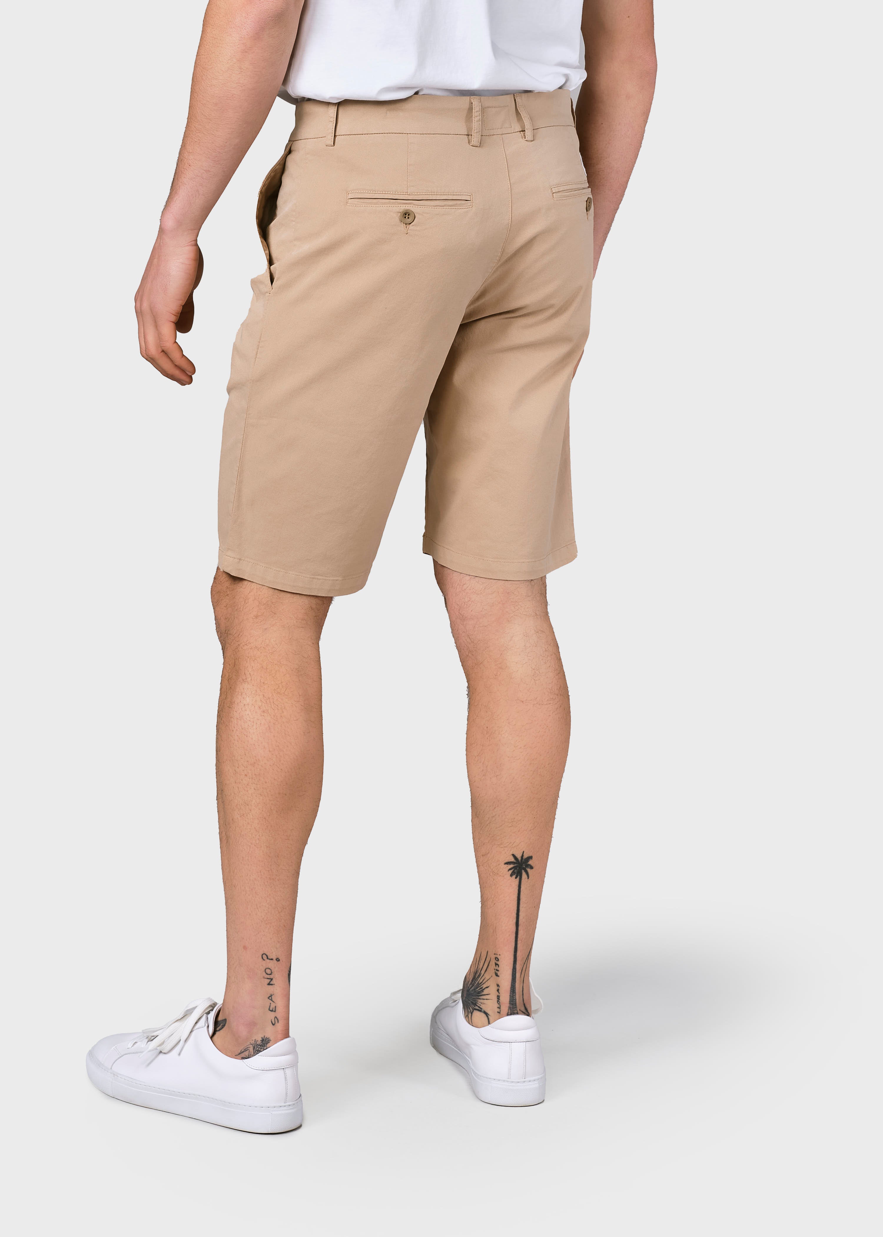Beige organic cotton chino shorts Magnus