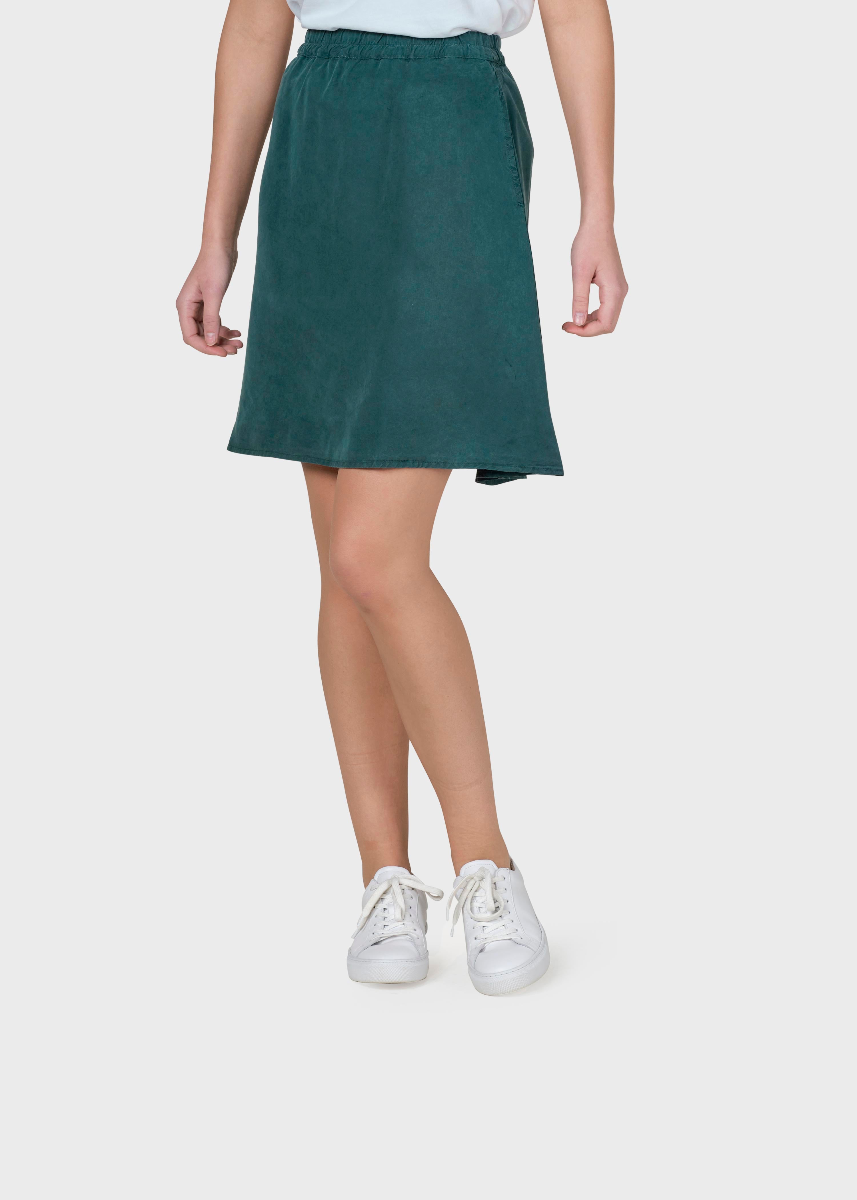 Short lyocell skirt Ramona green